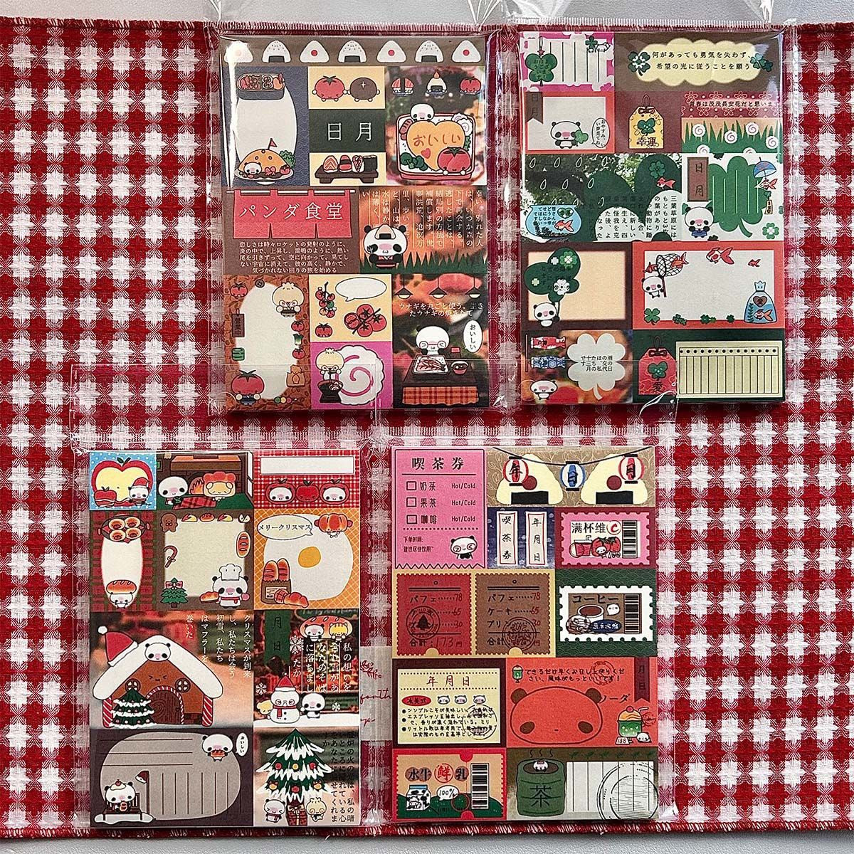 Kawaii Stationery Japanese Food Patchwork Notepad - 50 sheets, 1 unit