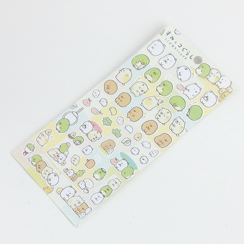 Japanese Sumikko Gurashi Gold Foil Stickers