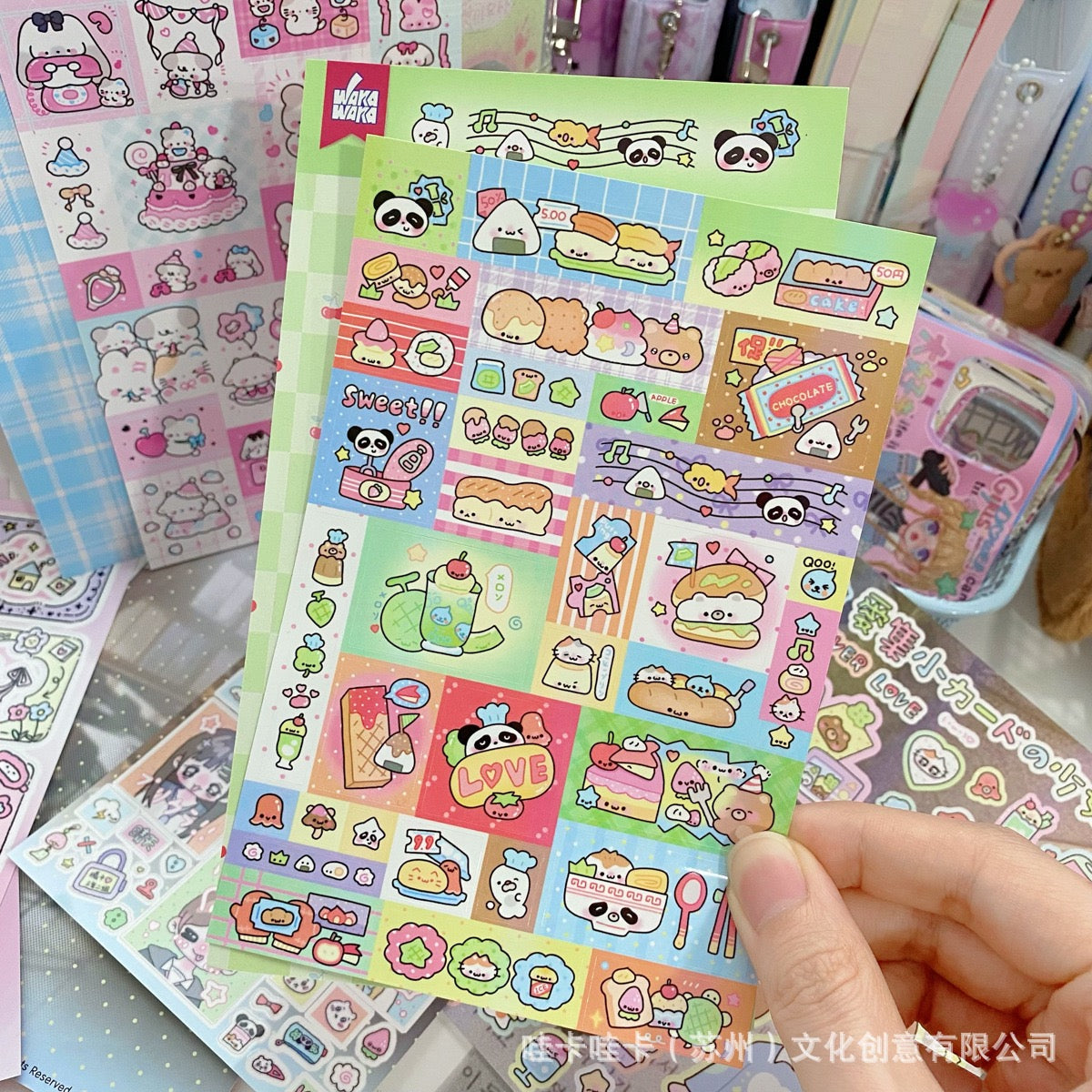 Wakawaka Cute Characters Stickers