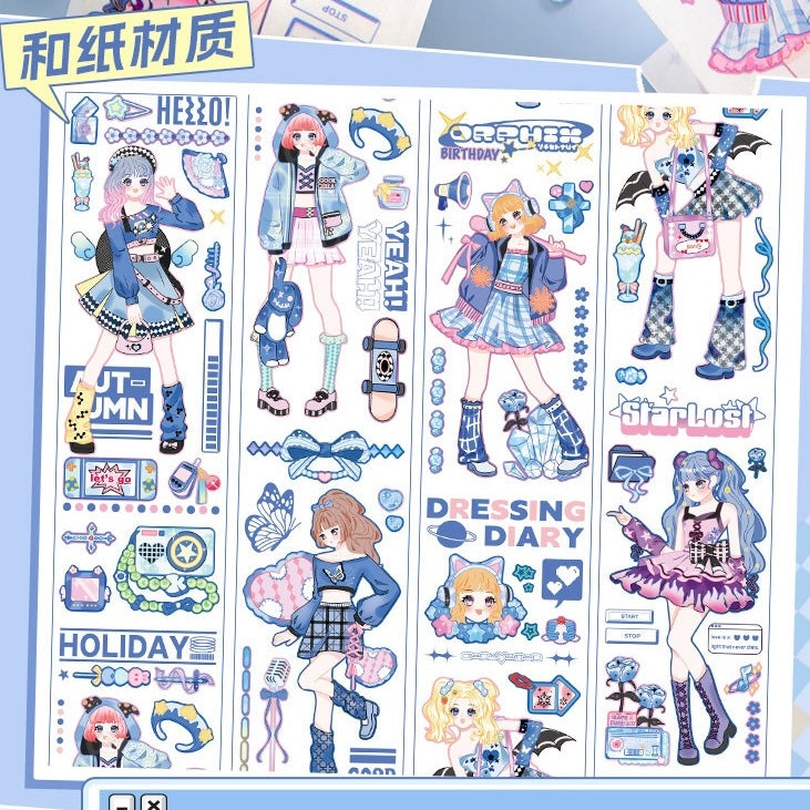 Sweet Cool Girl Washi Tape – 2m, 1 Roll
