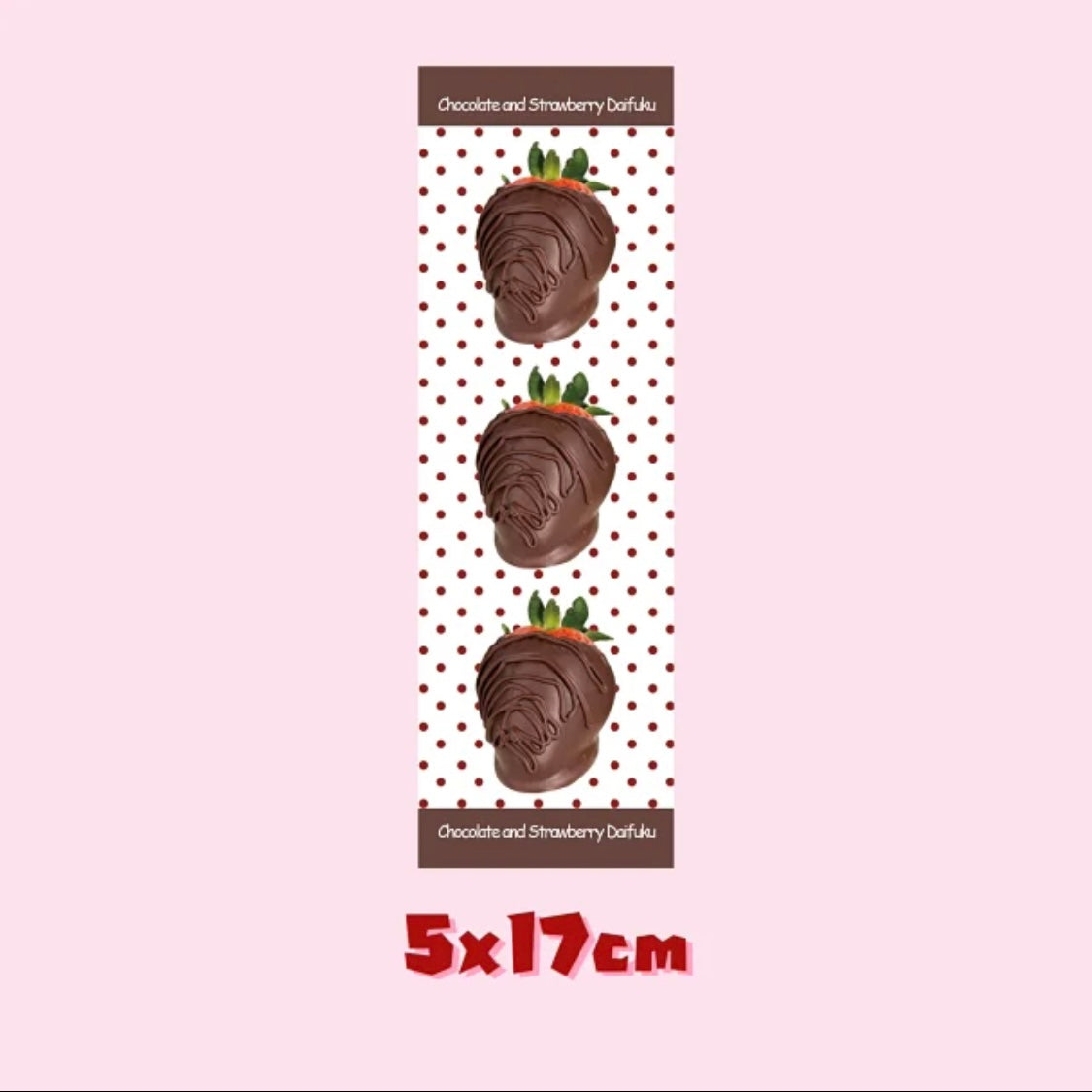 Strawberry Chocolate Food Series Stickers