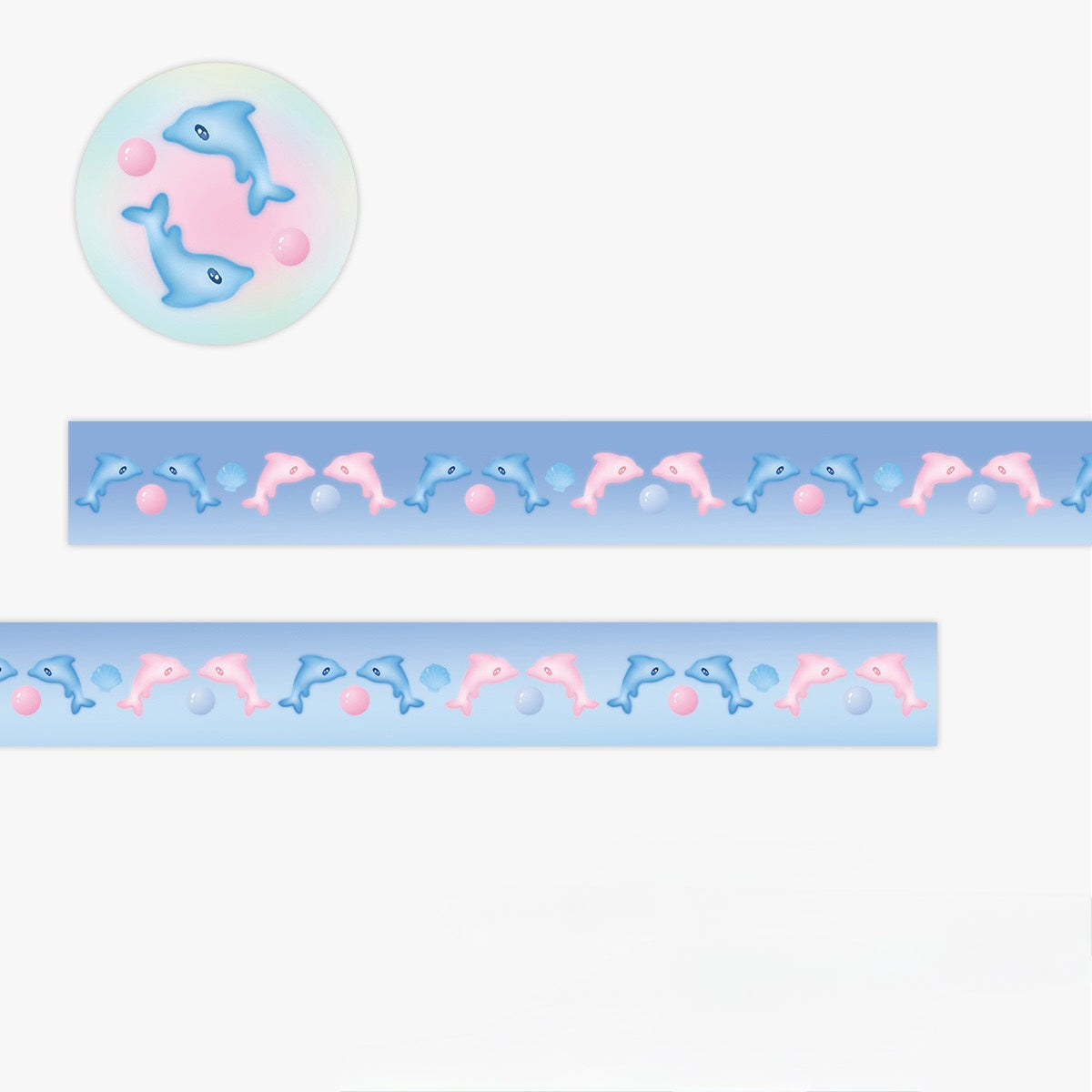 Kawaii Japanese Glitter Washi Tape - 0.7 x 300 cm, 1 Roll