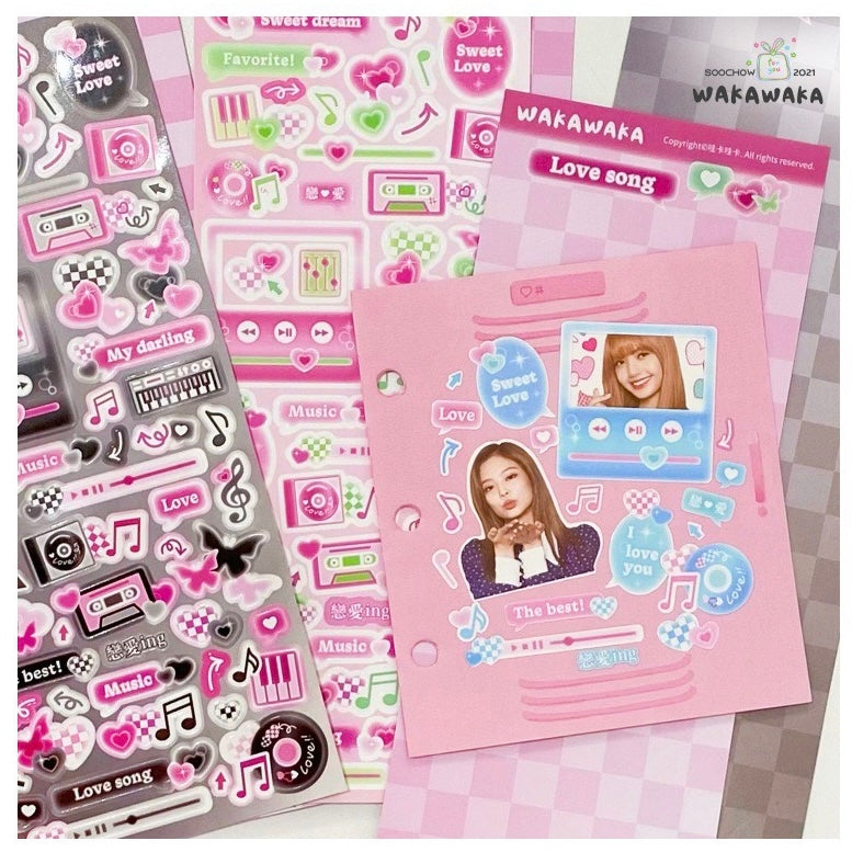 Wakawaka Kawaii Love Song Stickers