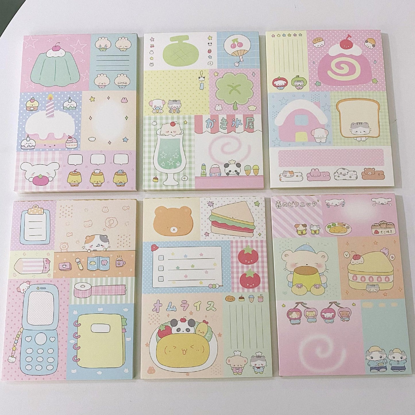Kawaii Stationery Japanese Patchwork Notepad - 50 sheets, 1 unit