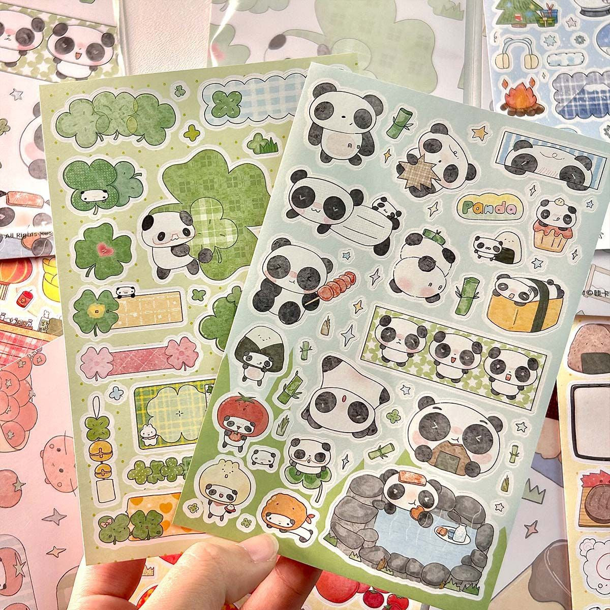 Wakawaka Writable Stickers — Vintage Hand Account Cartoon Animal Deco & Phone Decoration Material