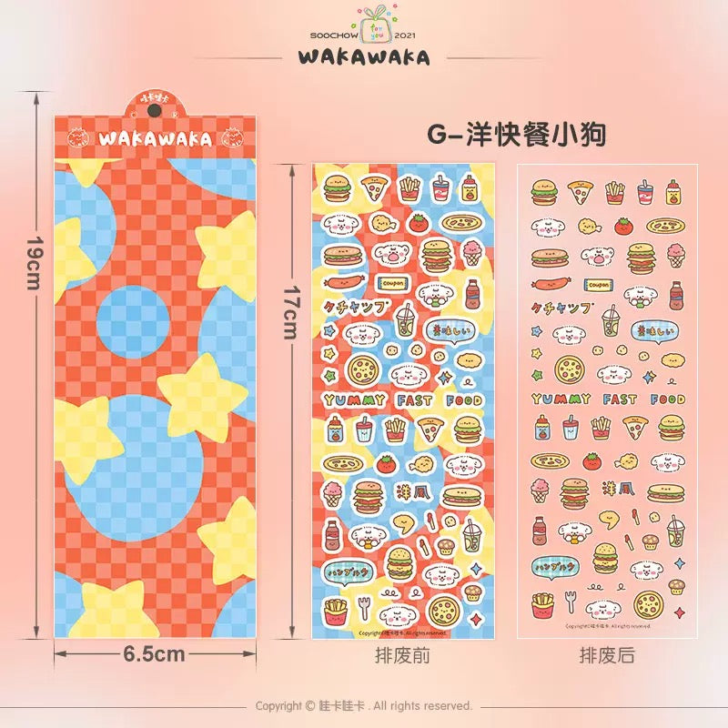 Wakawaka Food Stickers – Journal, Decoration