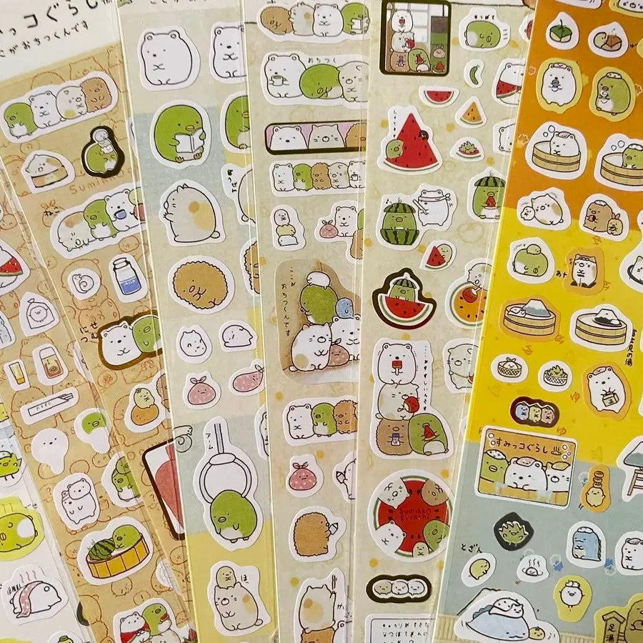 Japanese Sumikko Gurashi Gold Foil Stickers
