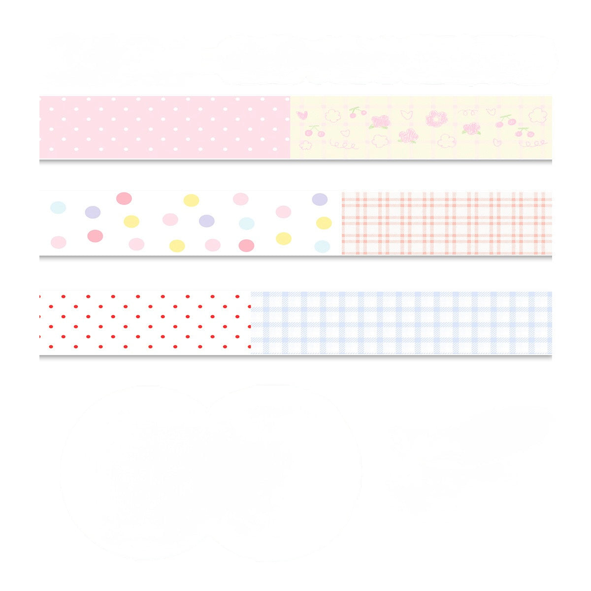Kawaii Japanese Spring Series Glitter Tape - 1.2 x 300 cm, 1 Roll