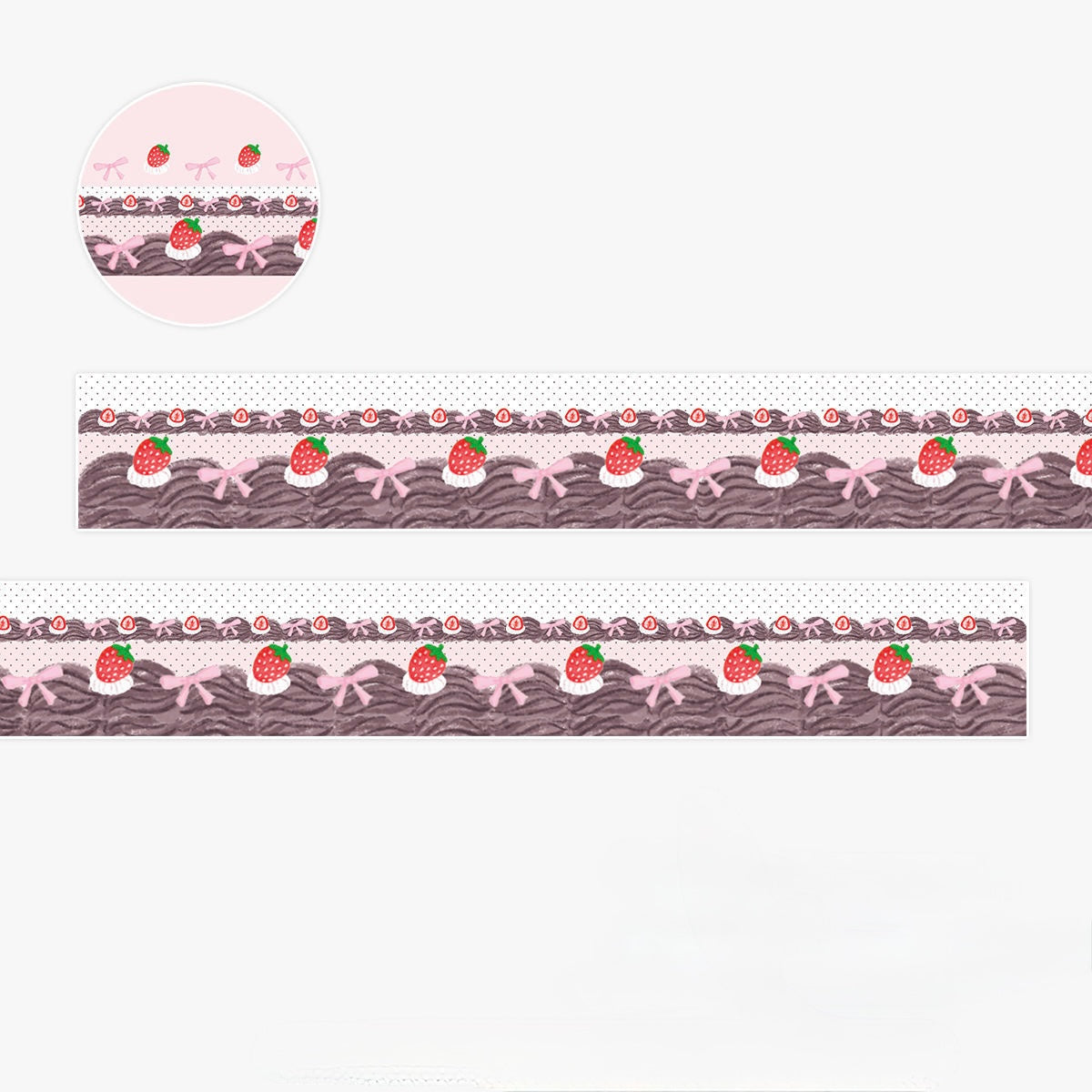 Kawaii Japanese Glitter Washi Tape - 1.5 x 300 cm, 1 Roll
