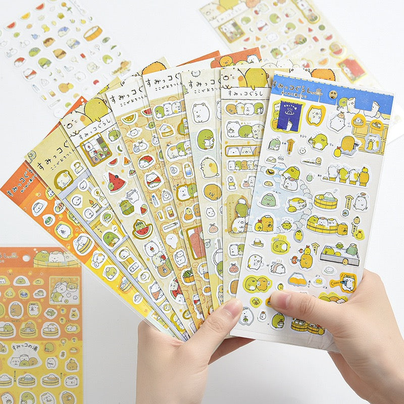 Japanese Sumikko Gurashi Gold Foil Stickers