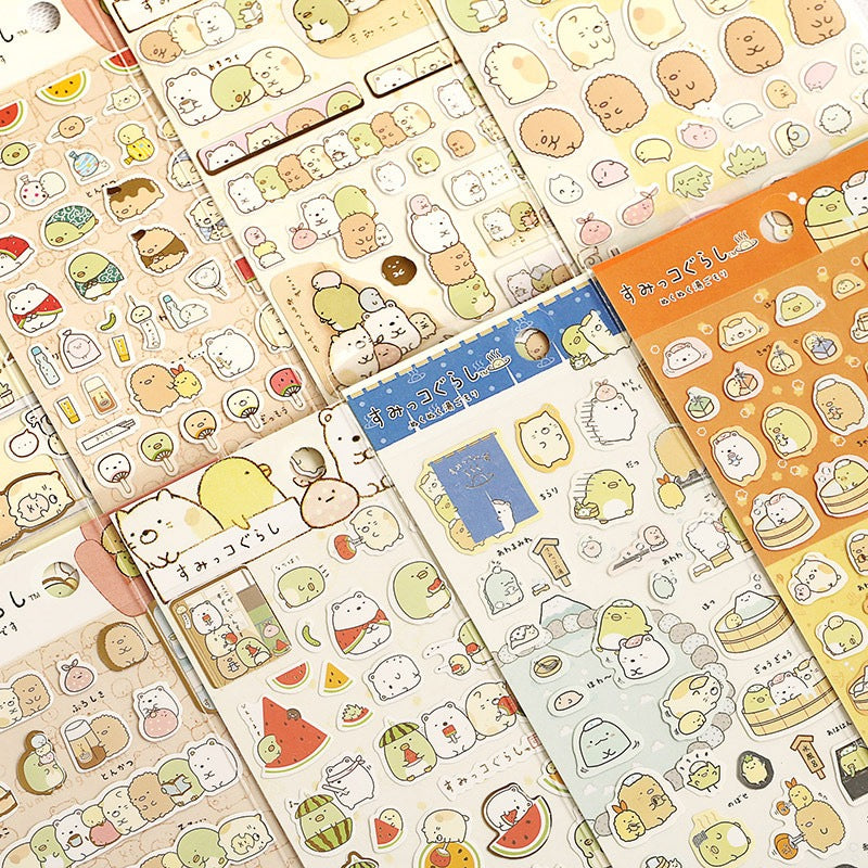 Japanese Sumikko Gurashi Gold Foil Stickers