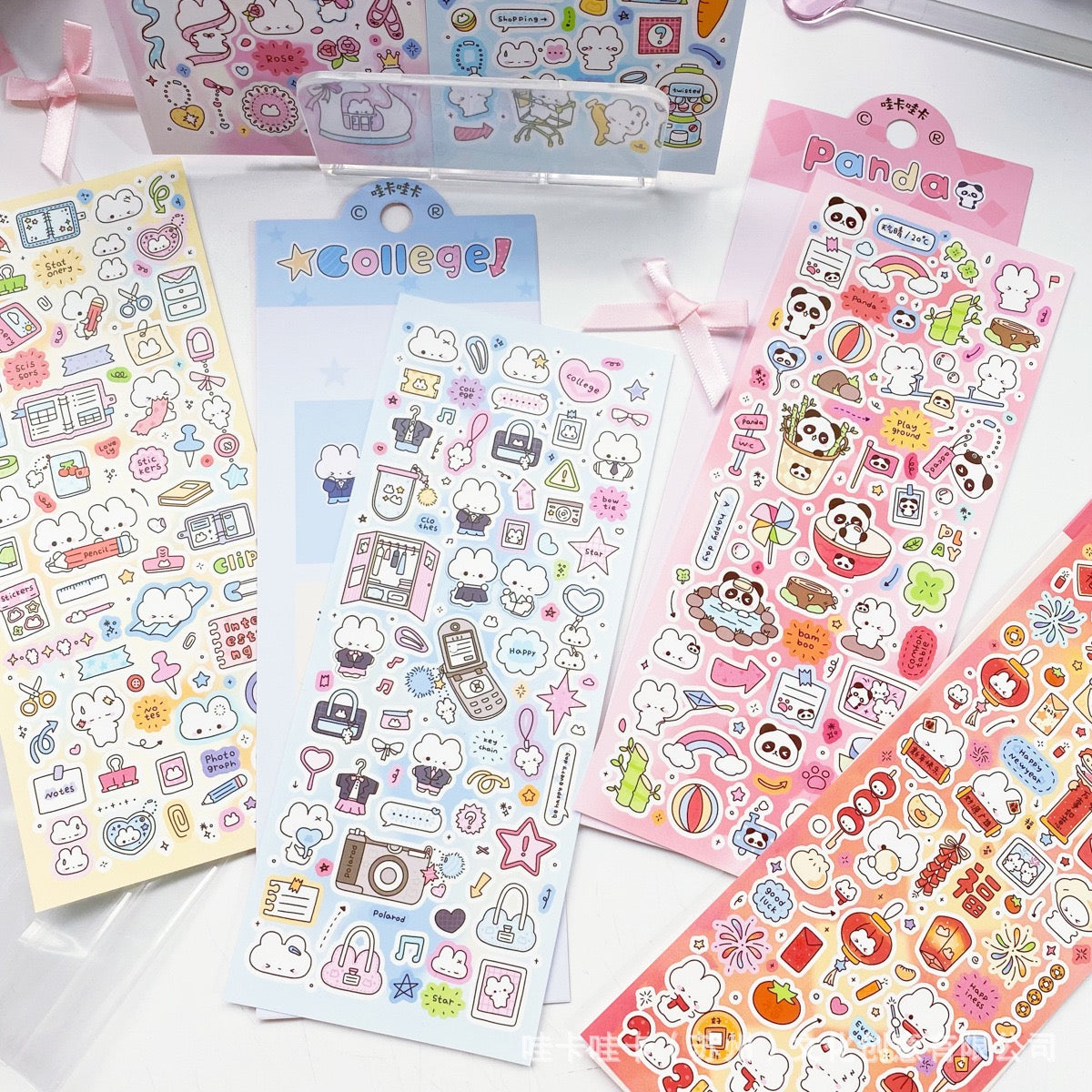 Wakawaka Kawaii Panada Stickers