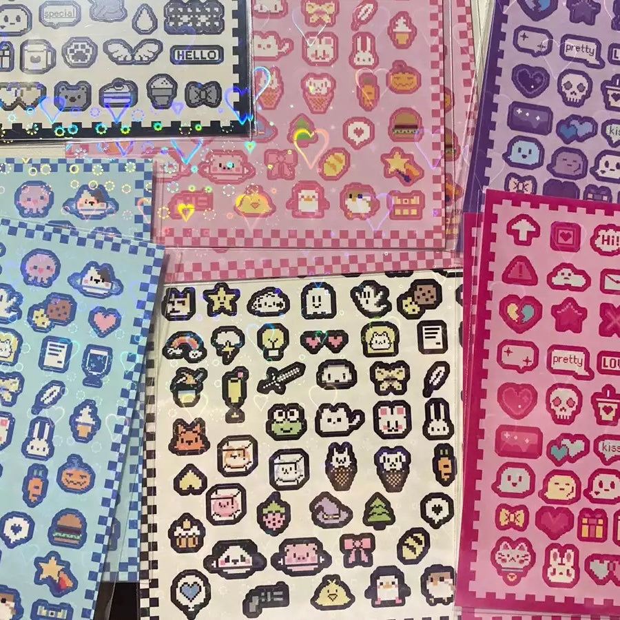 Kawaii Pixel Stickers