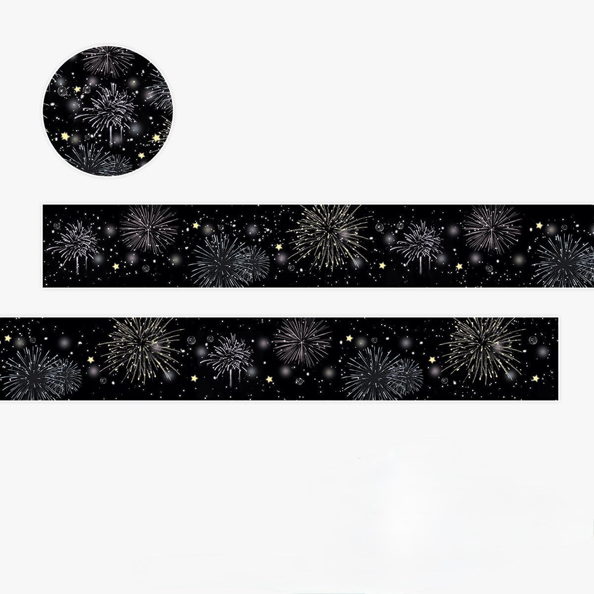 Kawaii Japanese Glitter Washi Tape - 1.5 x 300 cm, 1 Roll