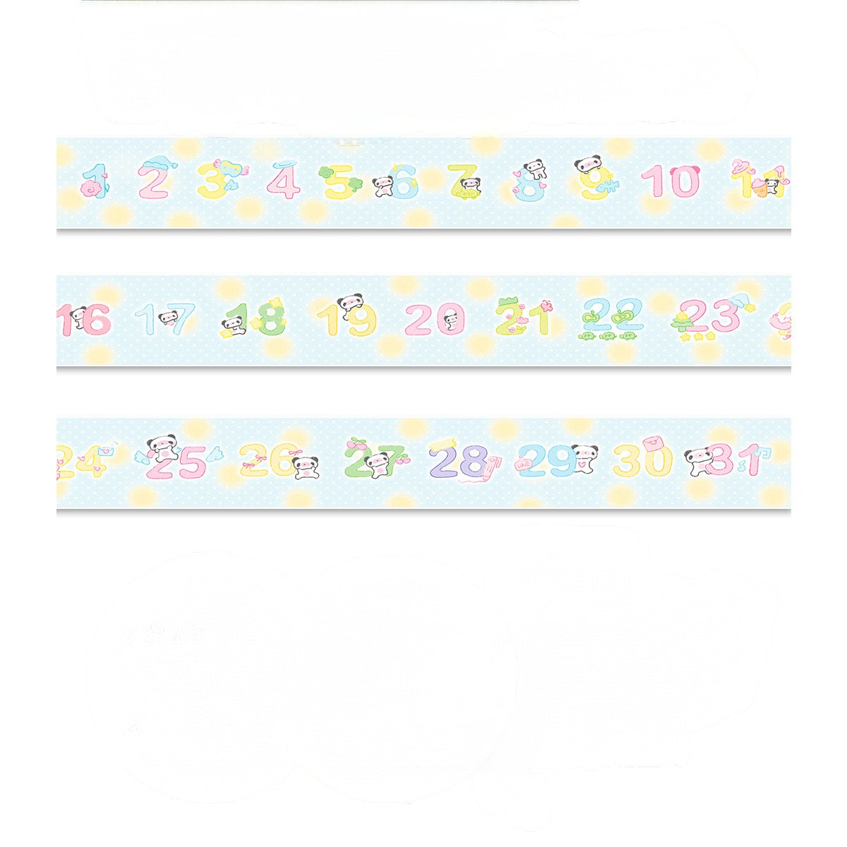Kawaii Japanese Spring Series Glitter Tape - 1.2 x 300 cm, 1 Roll