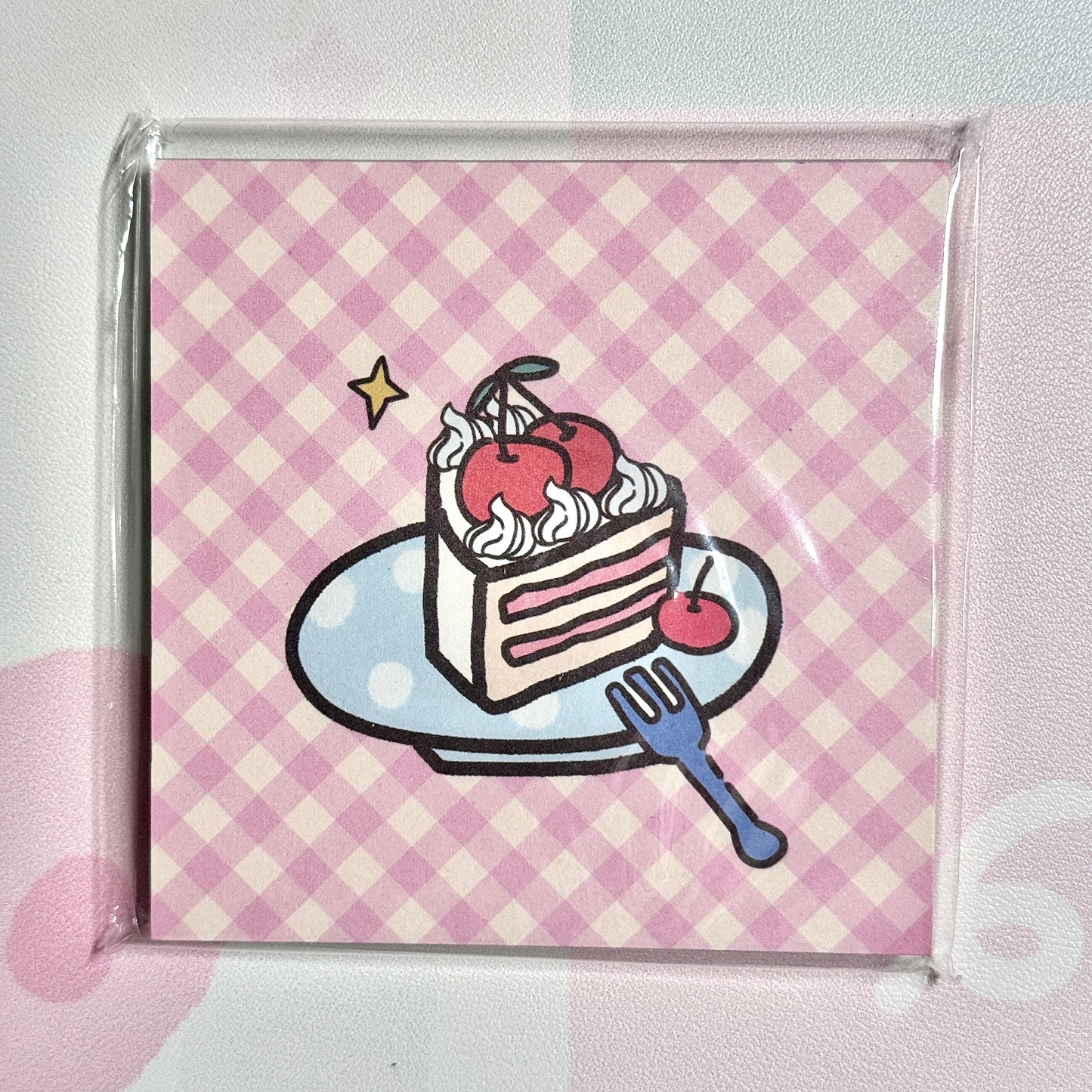 Kawaii Stationery Pink Pup Life Memo Pad - Square 3 x 3 in, 50 sheets, 1 unit