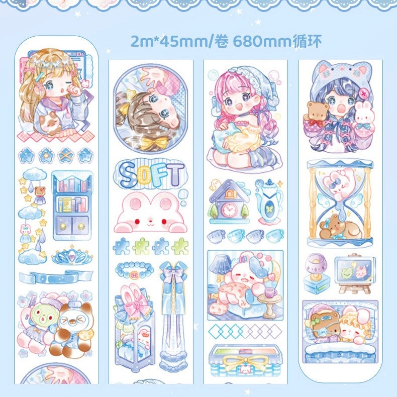 Pajama Party Washi Tape – 2m, 1 Roll