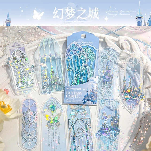 Flowing Light Dream Series PVC Bookmarks - 10 PCS, 1 Pack
