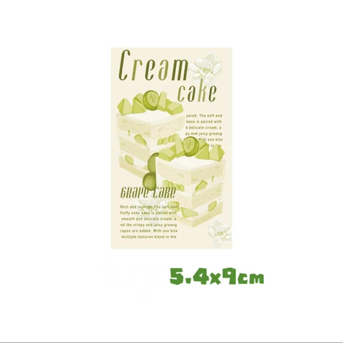 Green Grape Food Series Stickers