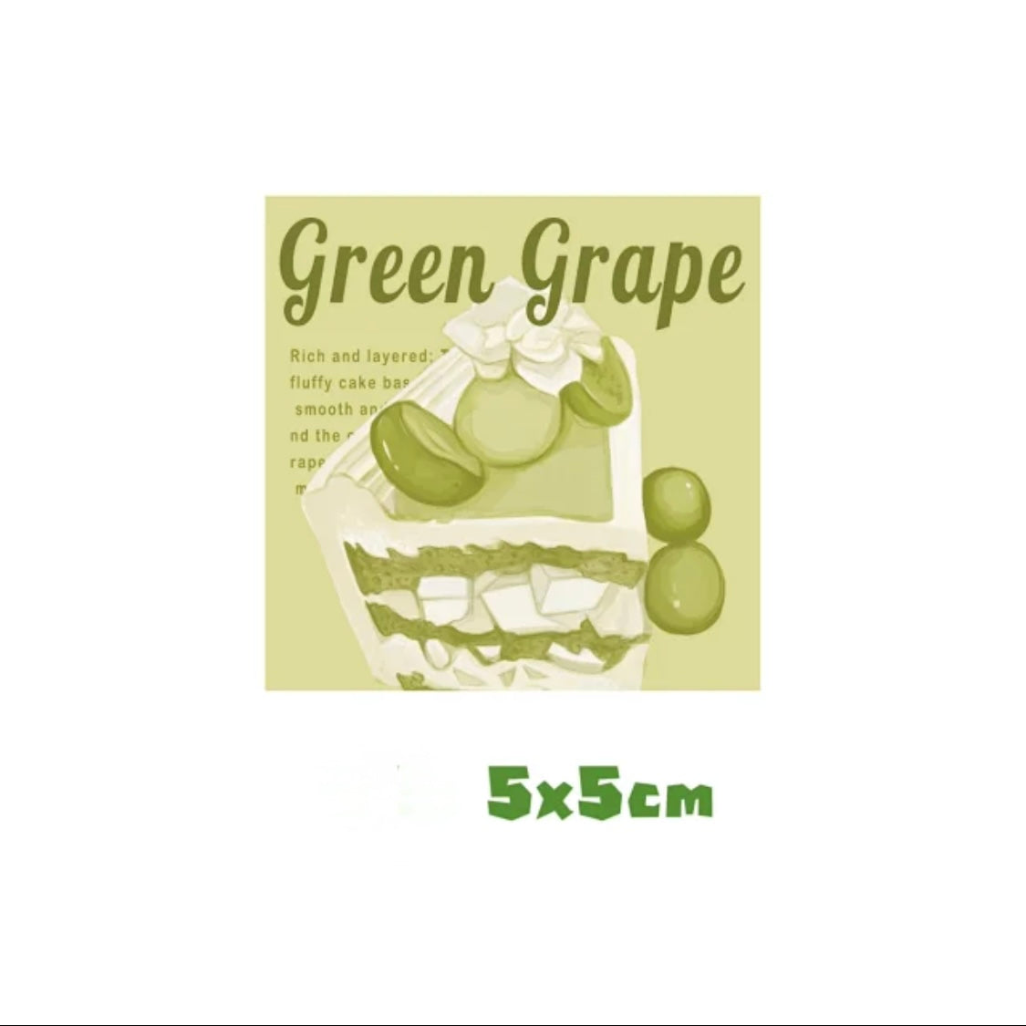 Green Grape Food Series Stickers