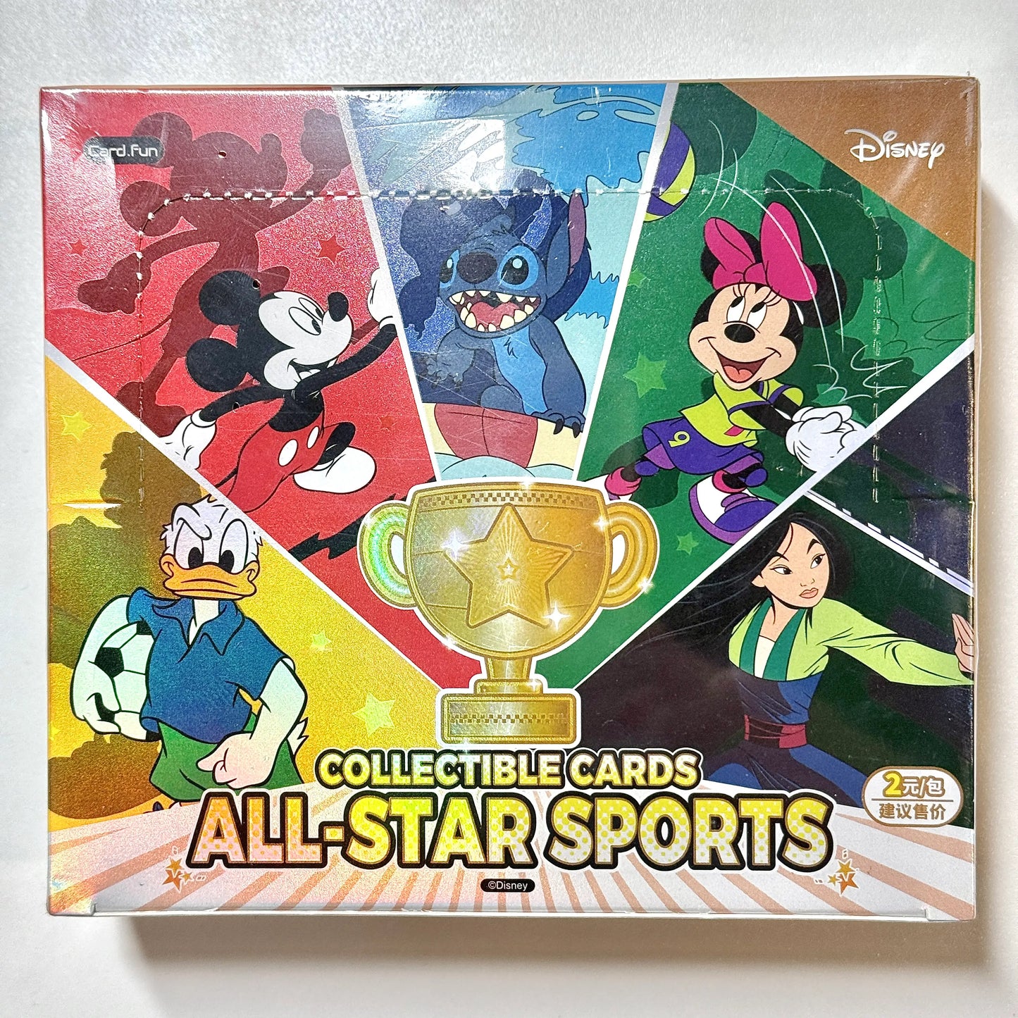 CardFun Disney All Star Sports Trading Cards Sealed Booster Box
