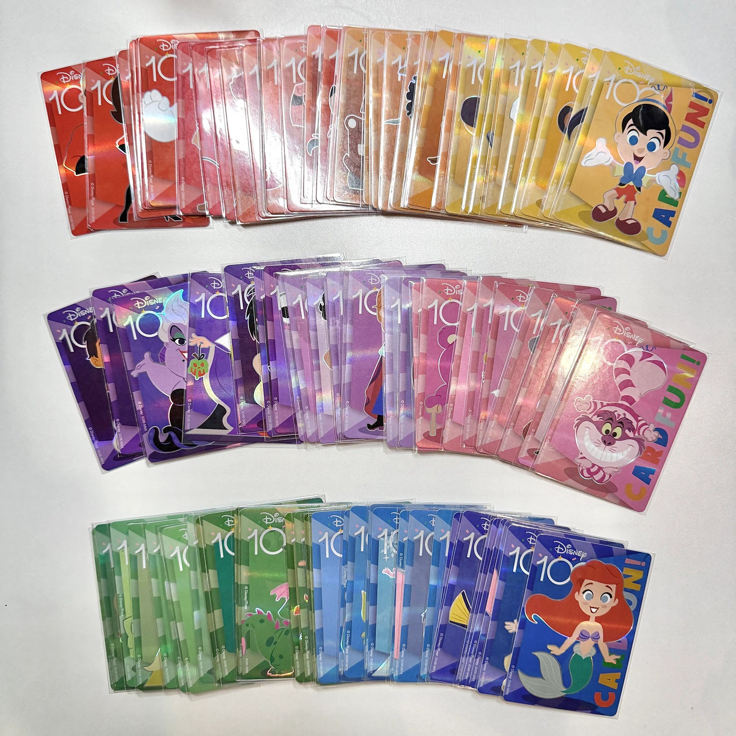 2023 CardFun Disney 100 Joyful Series Rainbow Trading Cards SR Set (99)
