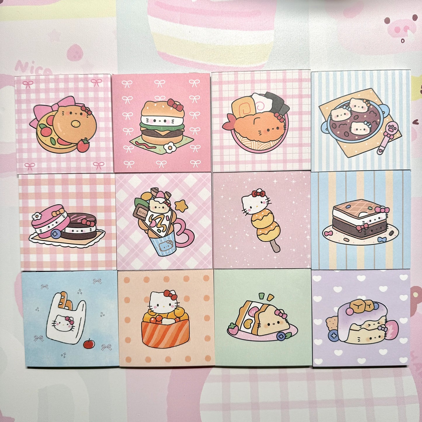 Sanrio Hello Kitty Food 1.0 Memo Sheets - Sample Pack
