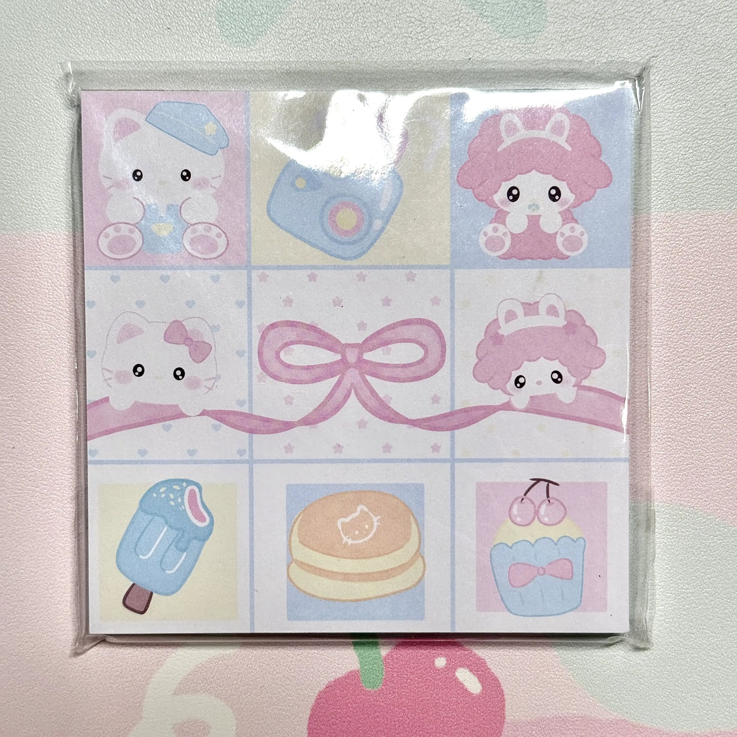 Sanrio Hello Kitty & Melody Memo Pad - 3.5 x 3.5 in, 50 sheets, 1 unit