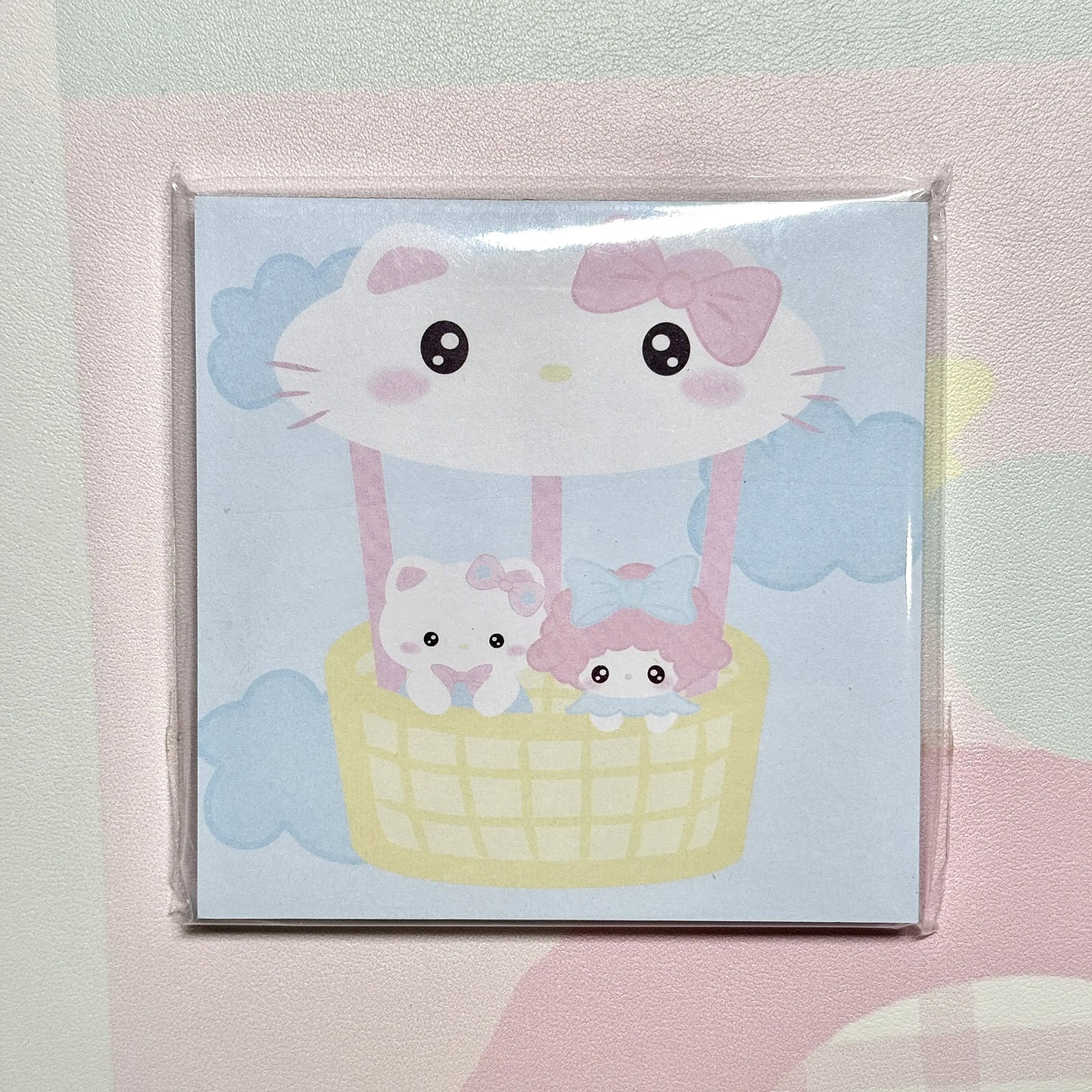 Sanrio Hello Kitty & Melody Memo Pad - 3.5 x 3.5 in, 50 sheets, 1 unit