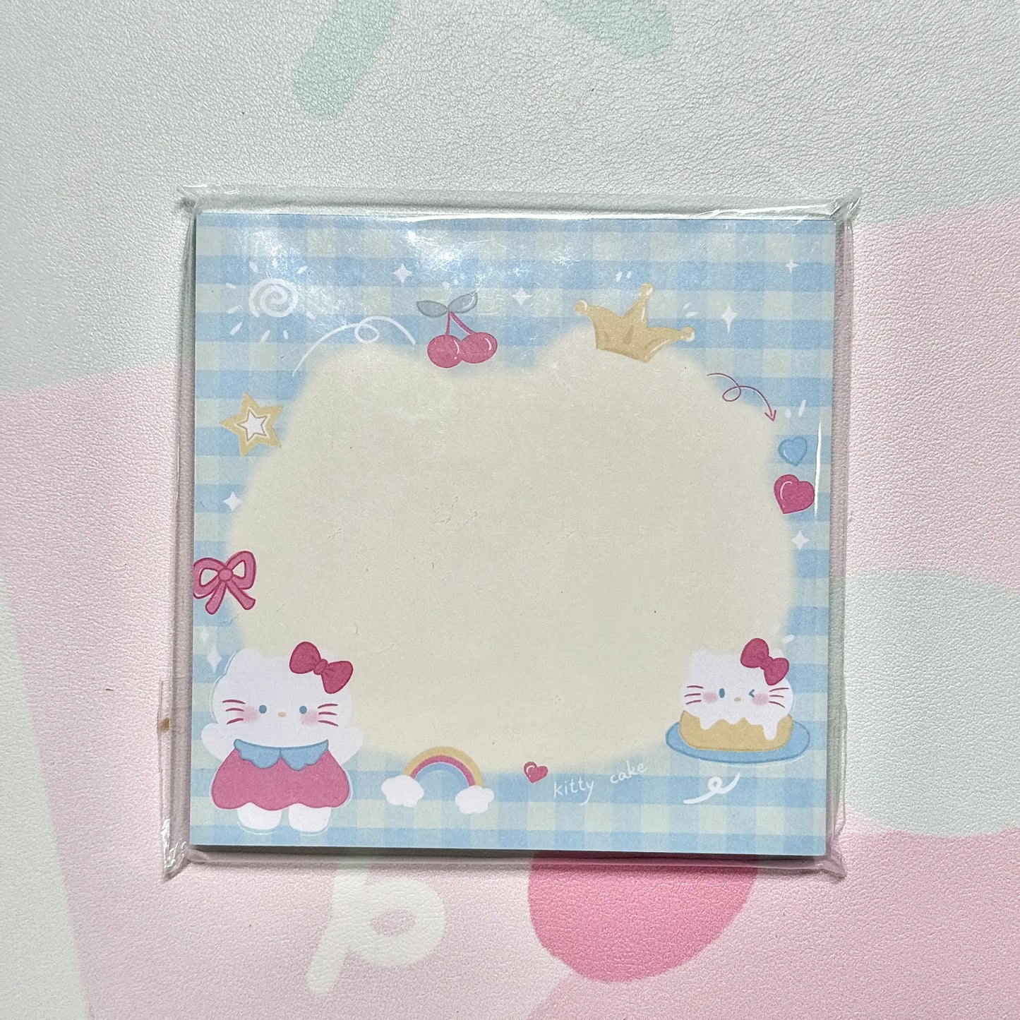 Sanrio Hello Kitty & Melody Memo Pad - 3.5 x 3.5 in, 50 sheets, 1 unit