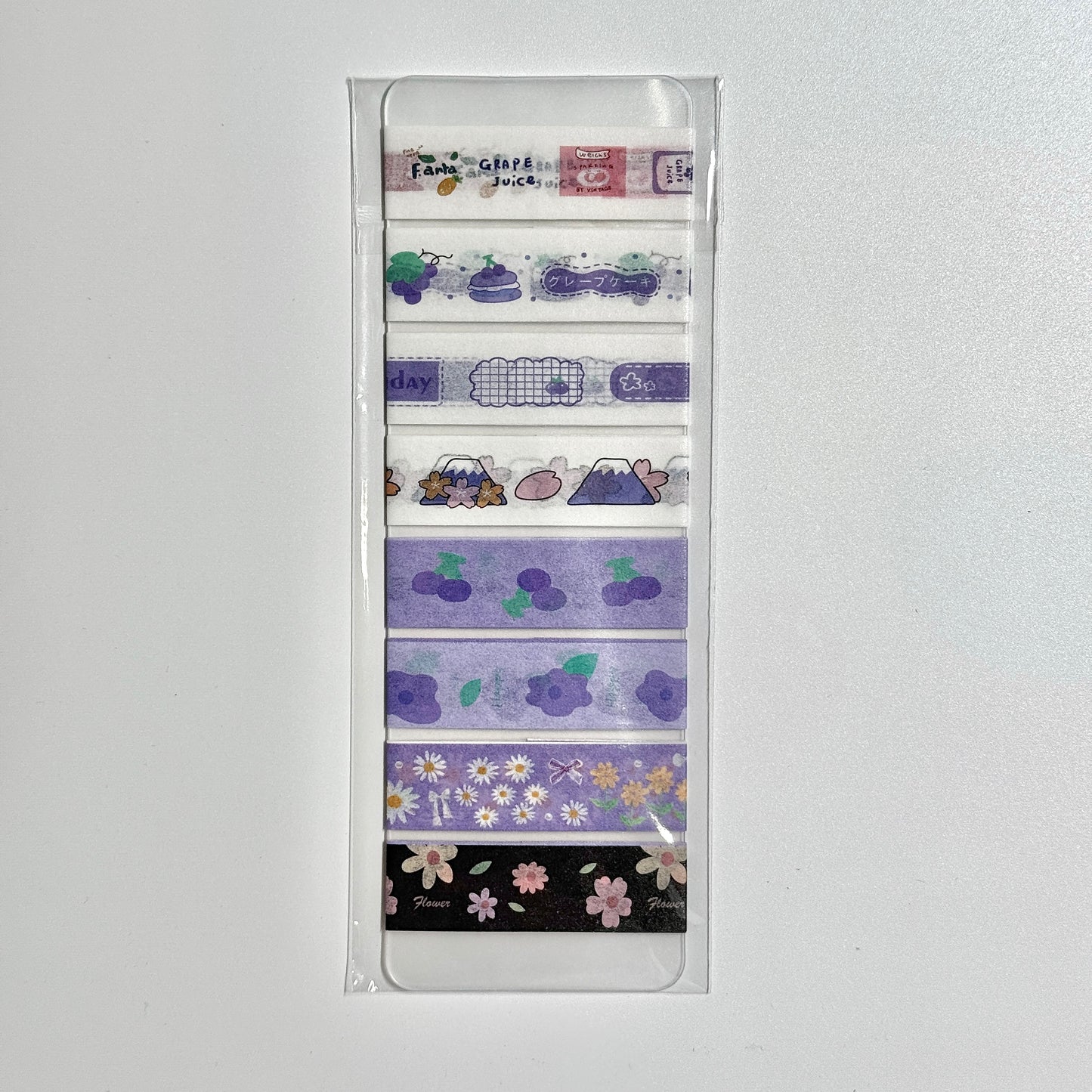 Kawaii Washi Tape Sample Card - 19 in (50 cm)/style