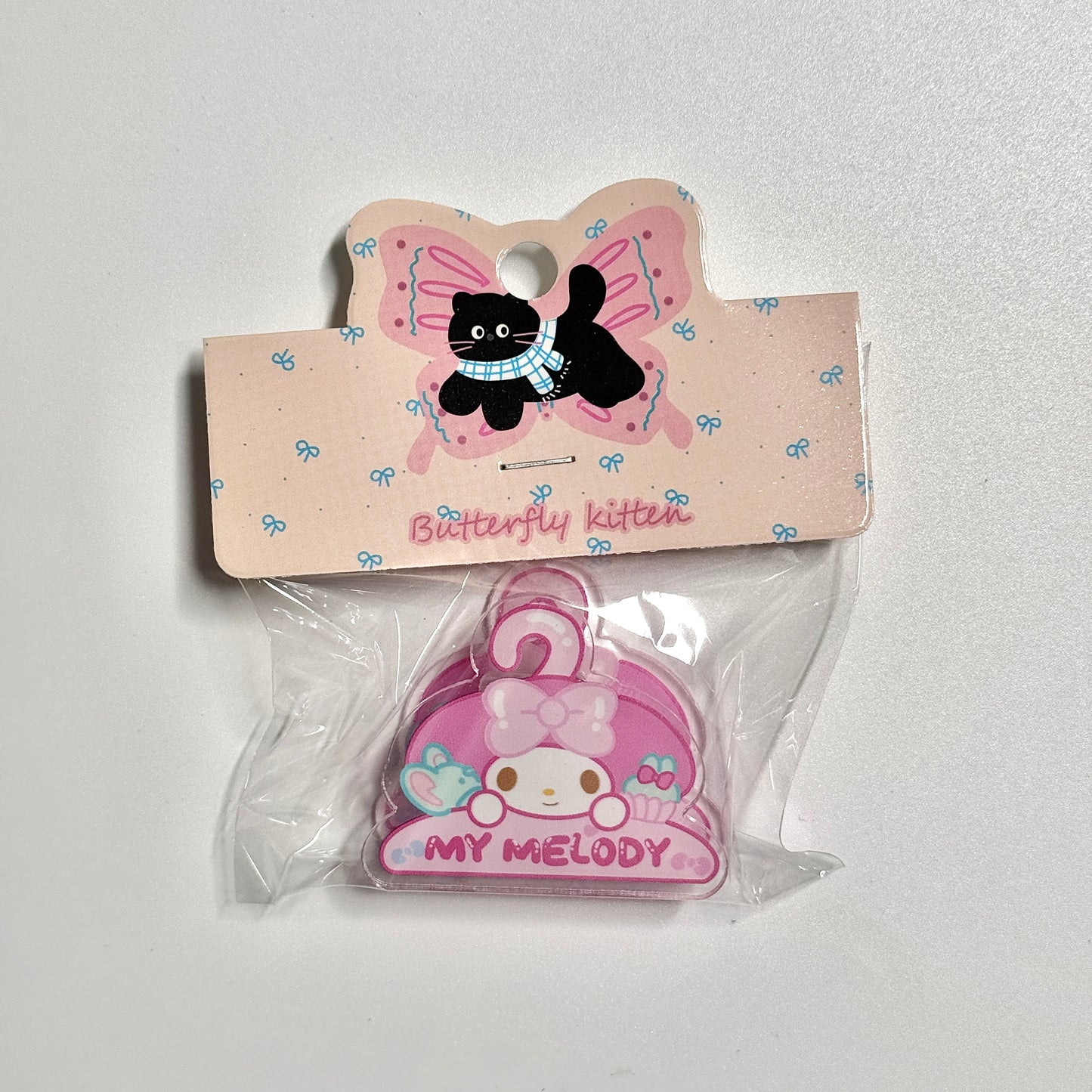 Cute Stationery Sanrio Hanger Acrylic Journal Clips Paper Clips Decorative Bookmark Binder Clips Memo Clips