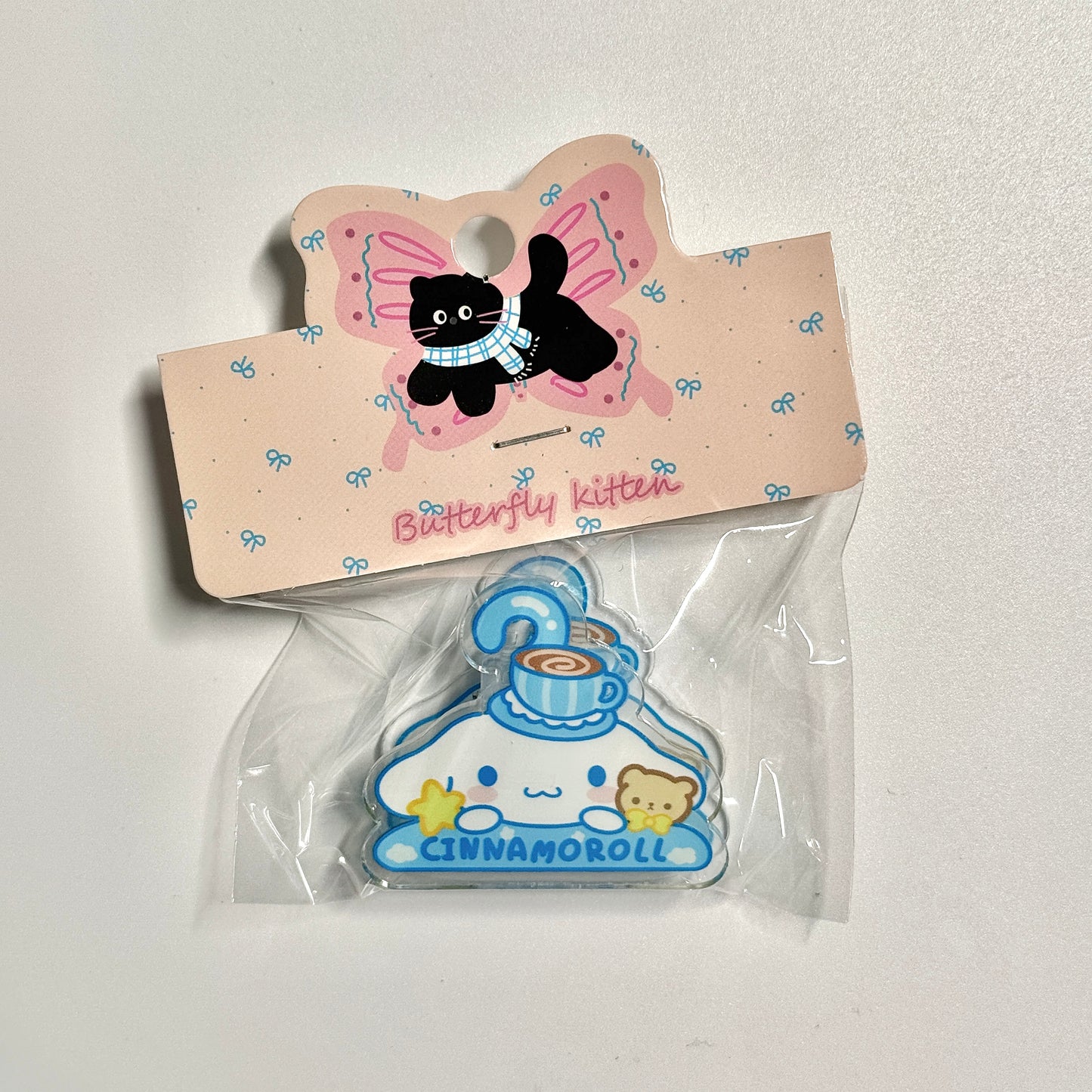 Cute Stationery Sanrio Hanger Acrylic Journal Clips Paper Clips Decorative Bookmark Binder Clips Memo Clips