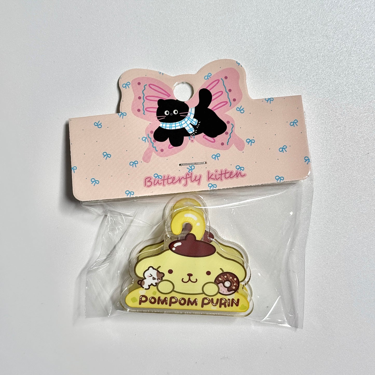 Cute Stationery Sanrio Hanger Acrylic Journal Clips Paper Clips Decorative Bookmark Binder Clips Memo Clips