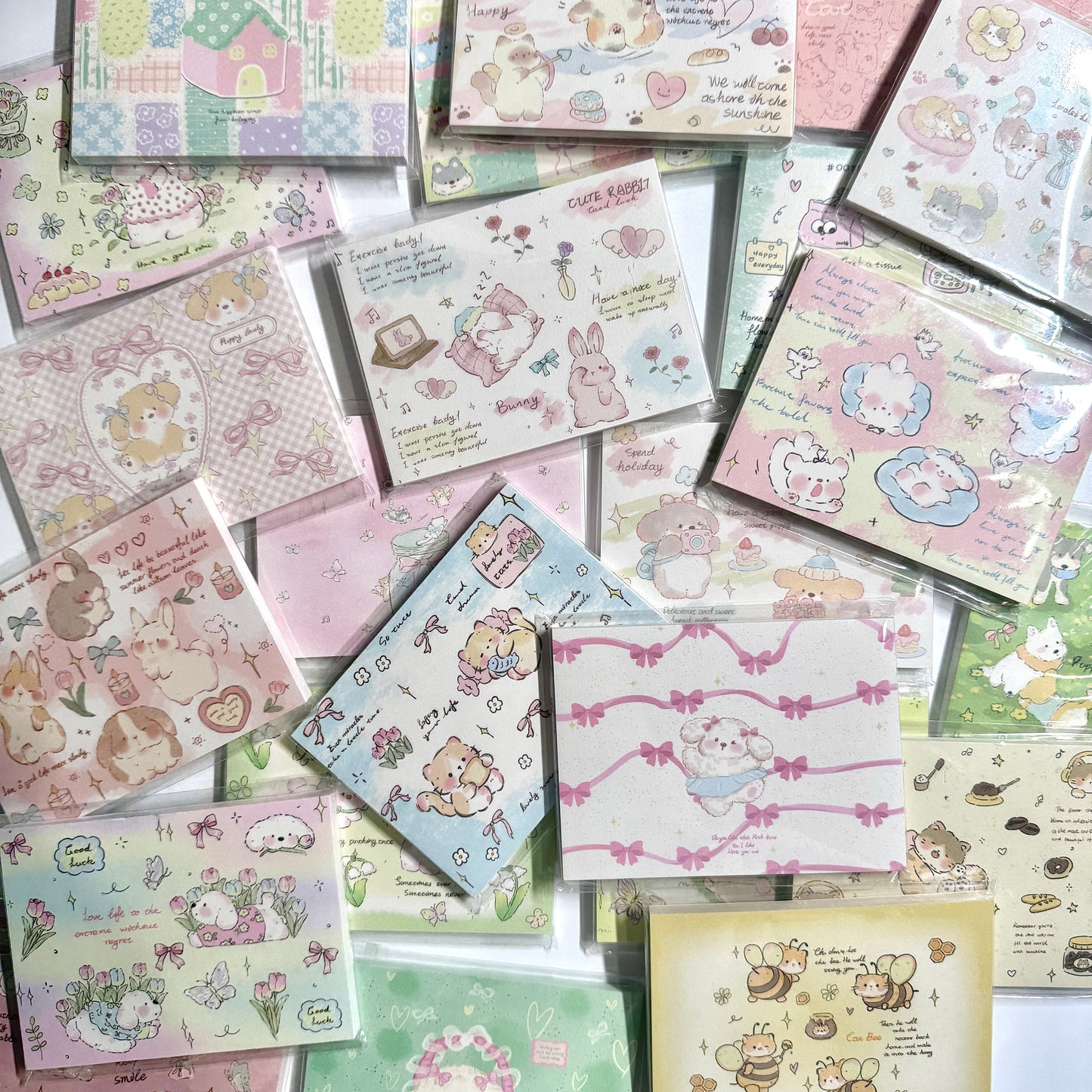 Kawaii Stationery Sugar Tales Memo Pad - 3.15 in x 4.3 in, 50 sheets, 1 unit