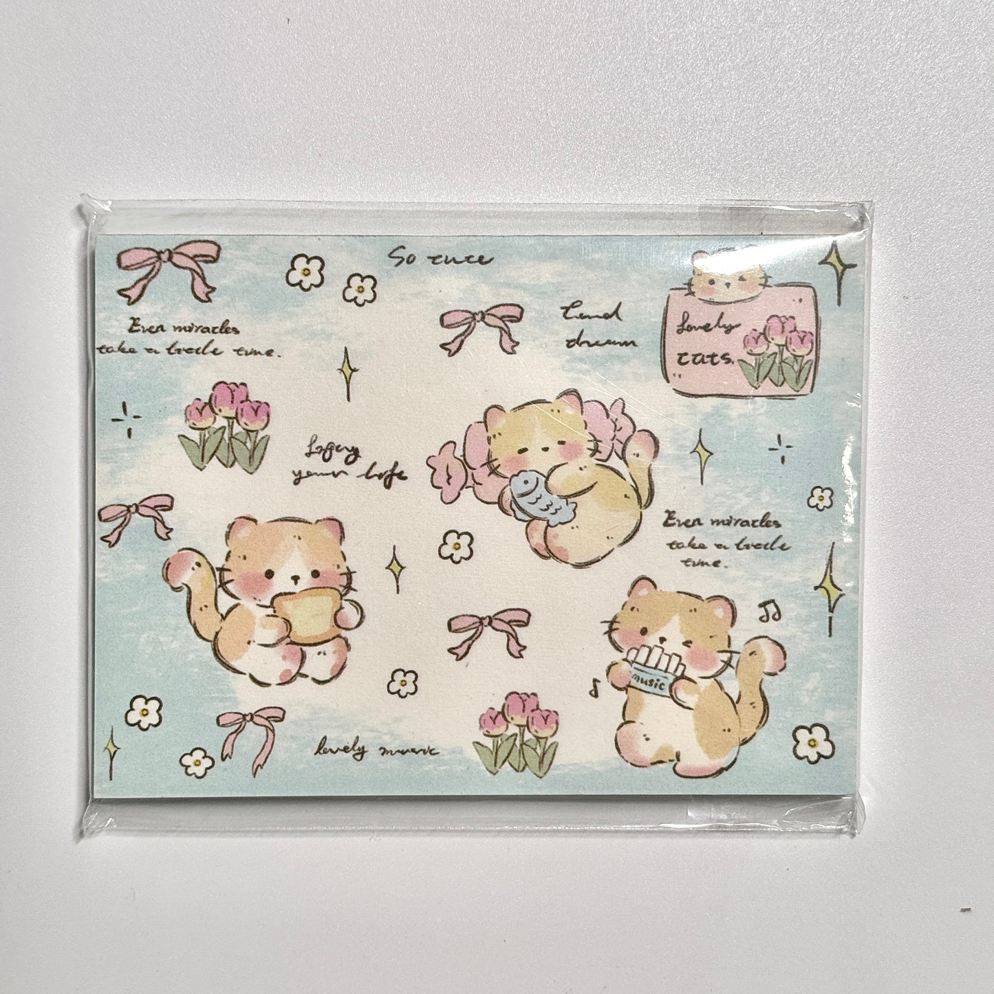 Kawaii Stationery Sugar Tales Memo Pad - 3.15 in x 4.3 in, 50 sheets, 1 unit