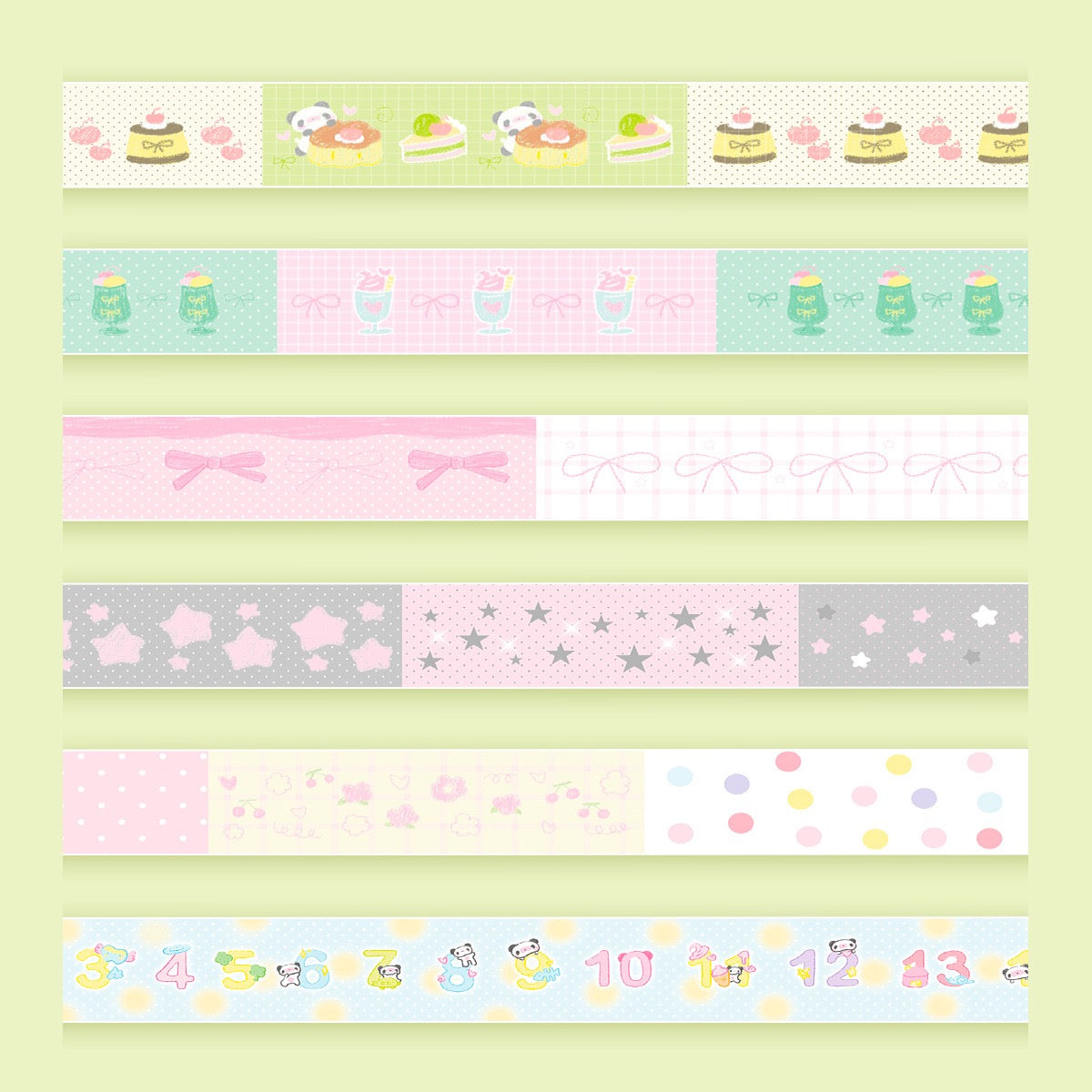 Kawaii Japanese Spring Series Glitter Tape - 1.2 x 300 cm, 1 Roll