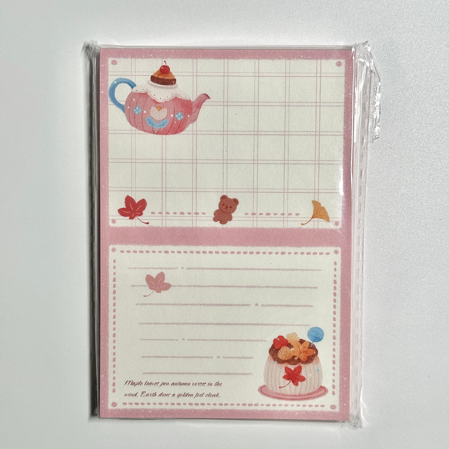 Afternoon Tea Time Memo Pad - 50 sheets, 1 unit