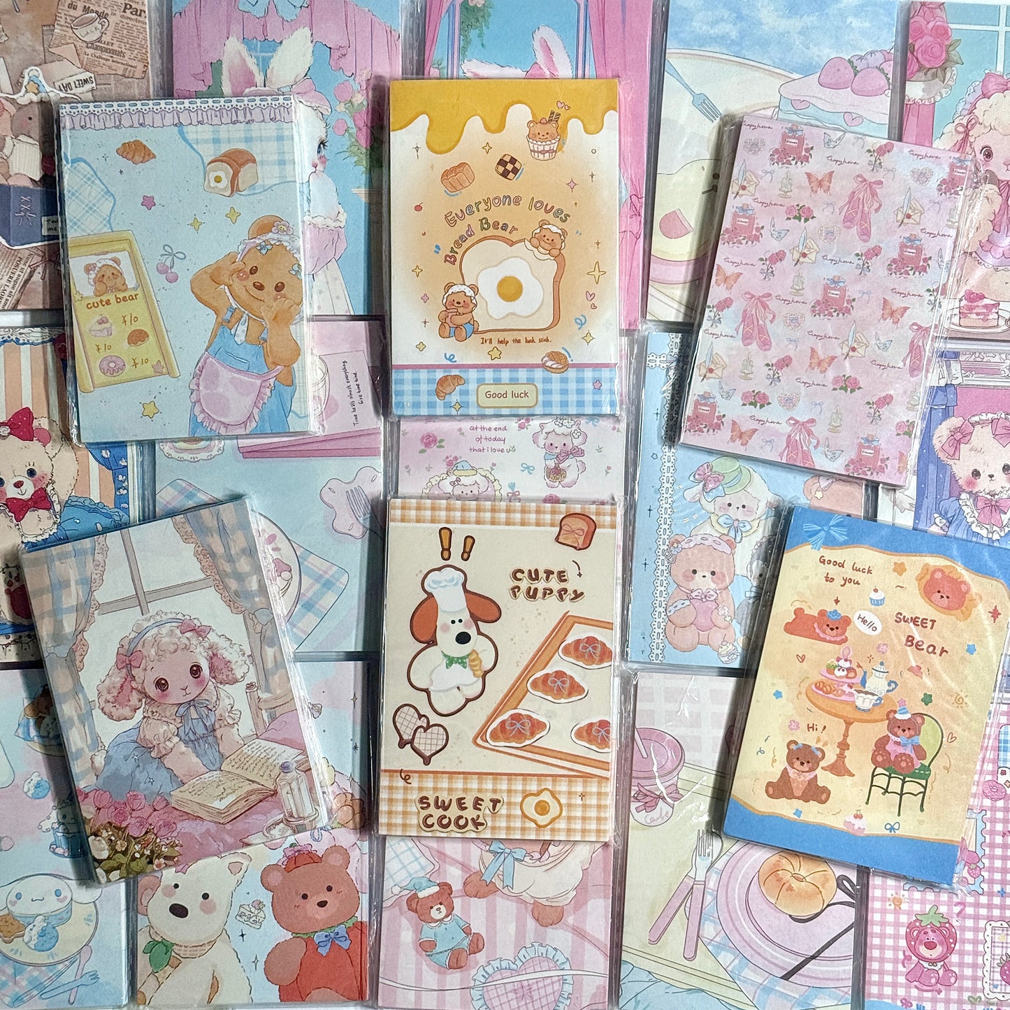 Honey Bear Cookies Double Sided Memo Pad - 50 sheets, 1 unit