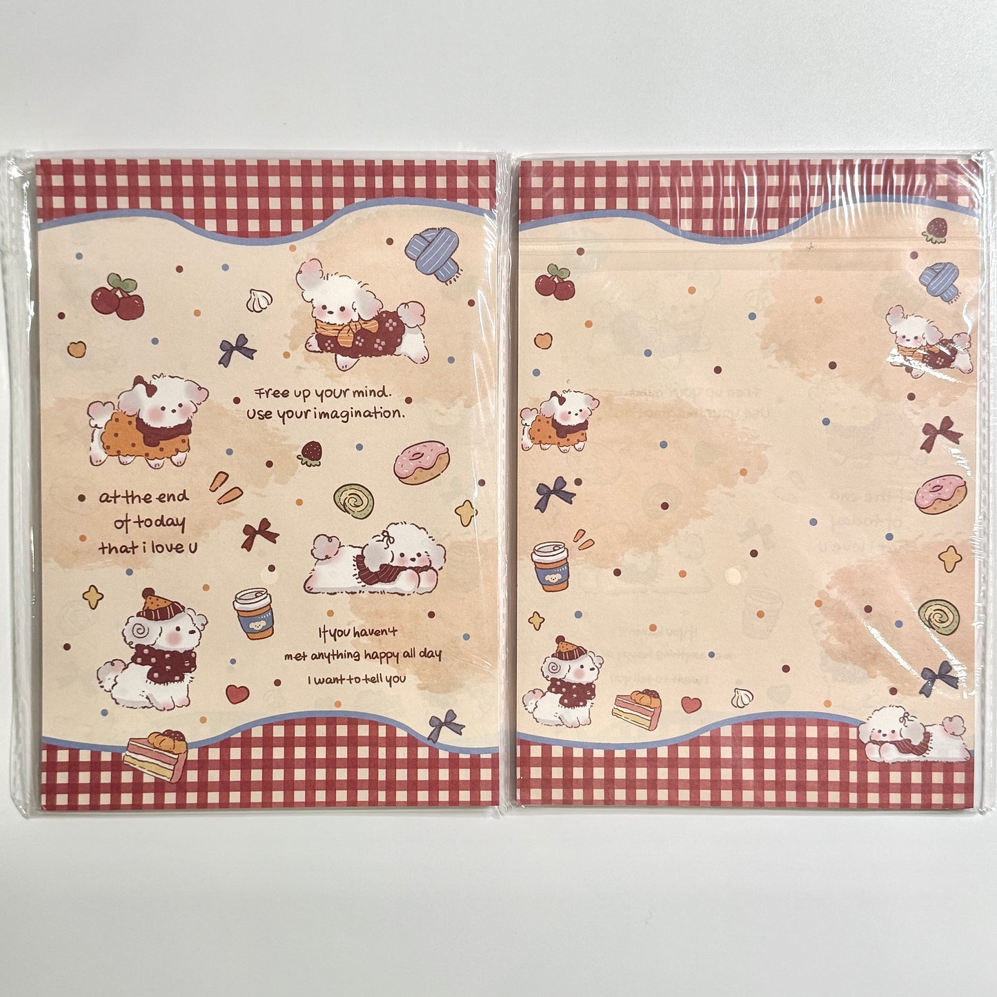 A5 Cute Cartoon Double Sided Notepad - 5.83 x 8.27 in, 30 sheets, 1 unit, Calendars, Weekly Planner