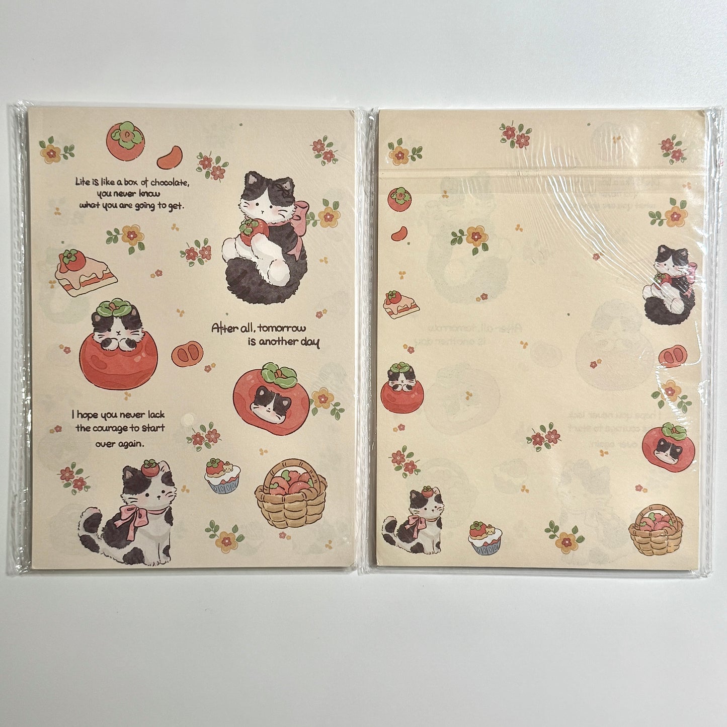 A5 Cute Cartoon Double Sided Notepad - 5.83 x 8.27 in, 30 sheets, 1 unit, Calendars, Weekly Planner