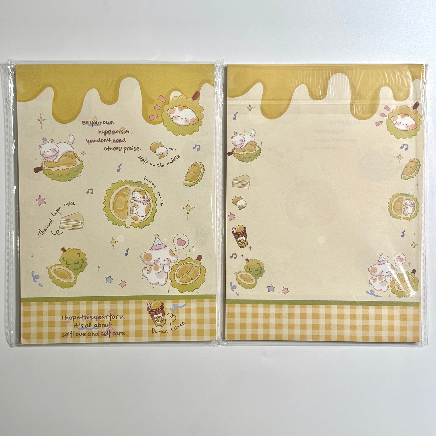 A5 Cute Cartoon Double Sided Notepad - 5.83 x 8.27 in, 30 sheets, 1 unit, Calendars, Weekly Planner