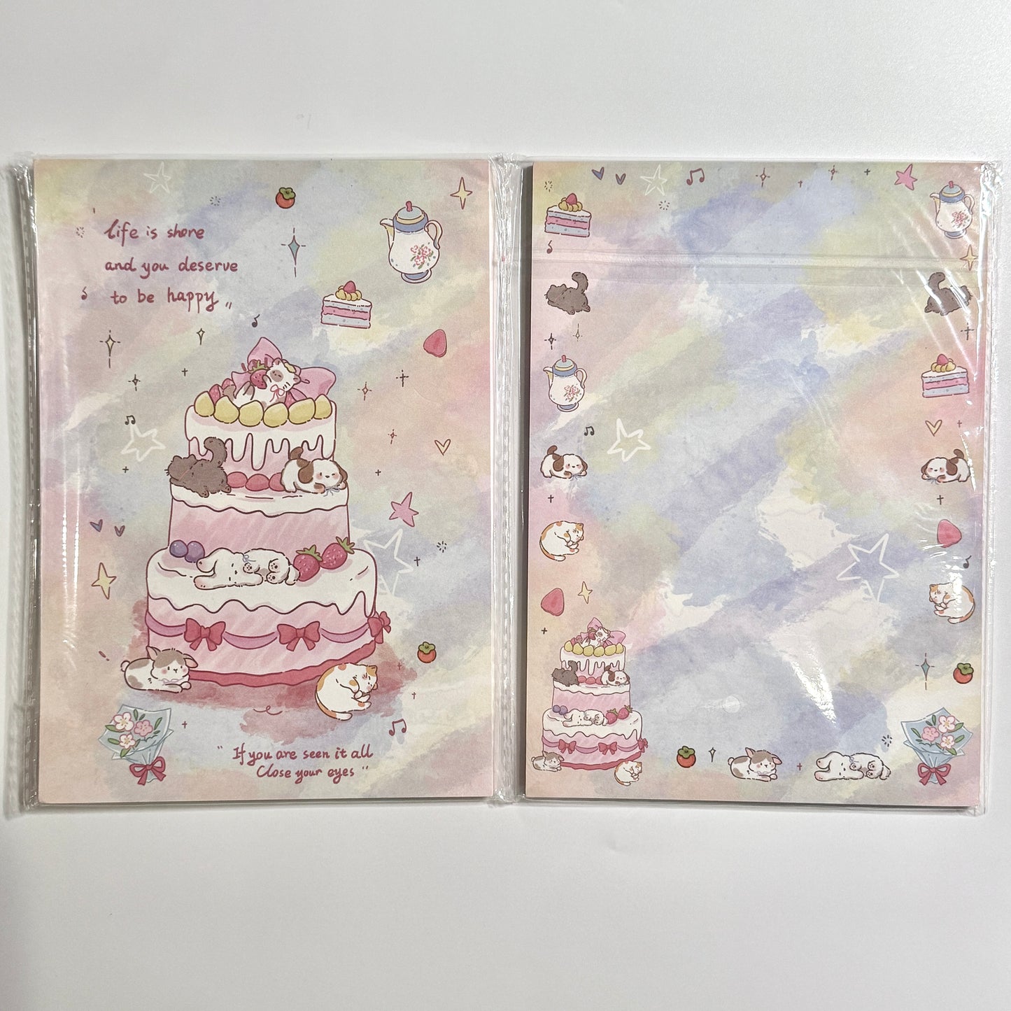 A5 Cute Cartoon Double Sided Notepad - 5.83 x 8.27 in, 30 sheets, 1 unit, Calendars, Weekly Planner