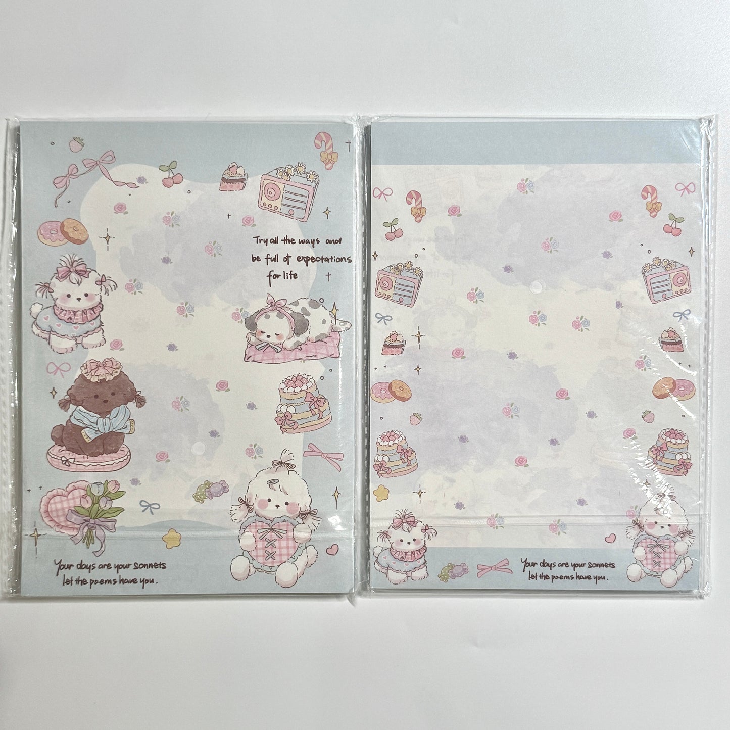 A5 Cute Cartoon Double Sided Notepad - 5.83 x 8.27 in, 30 sheets, 1 unit, Calendars, Weekly Planner