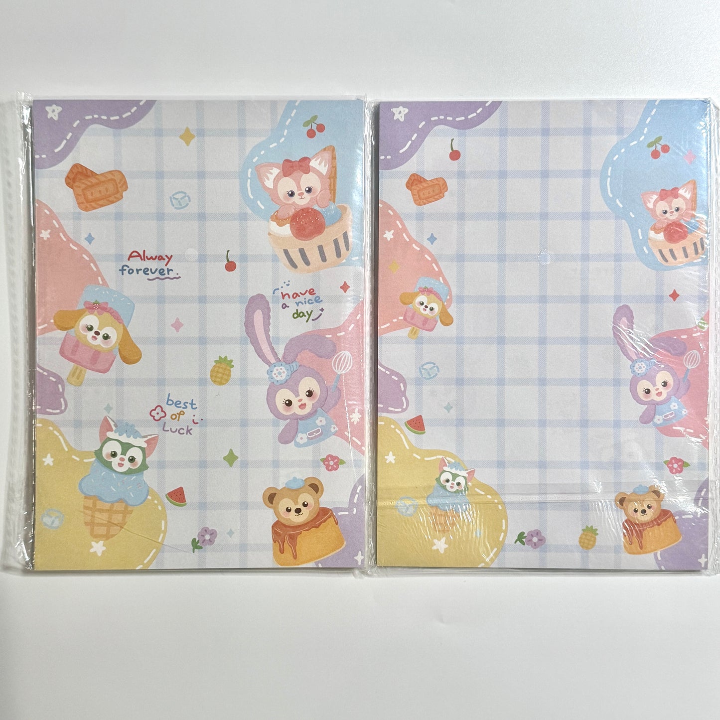 A5 Cute Cartoon Double Sided Notepad - 5.83 x 8.27 in, 30 sheets, 1 unit, Calendars, Weekly Planner