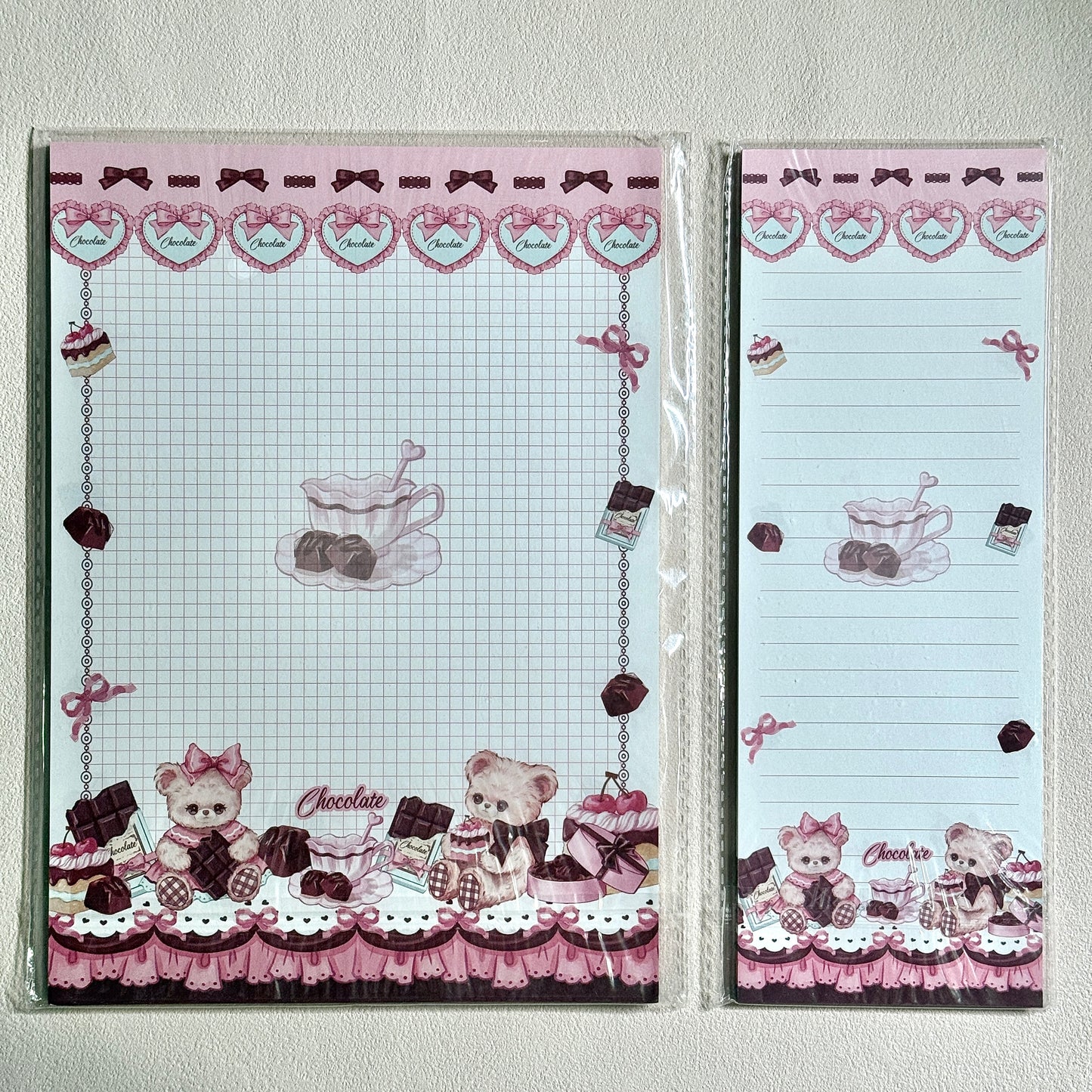 Cute Cartoon Strawberry Afternoon Tea B5 & Half Double Sided Notepad - 7 x10 in, 1 Unit
