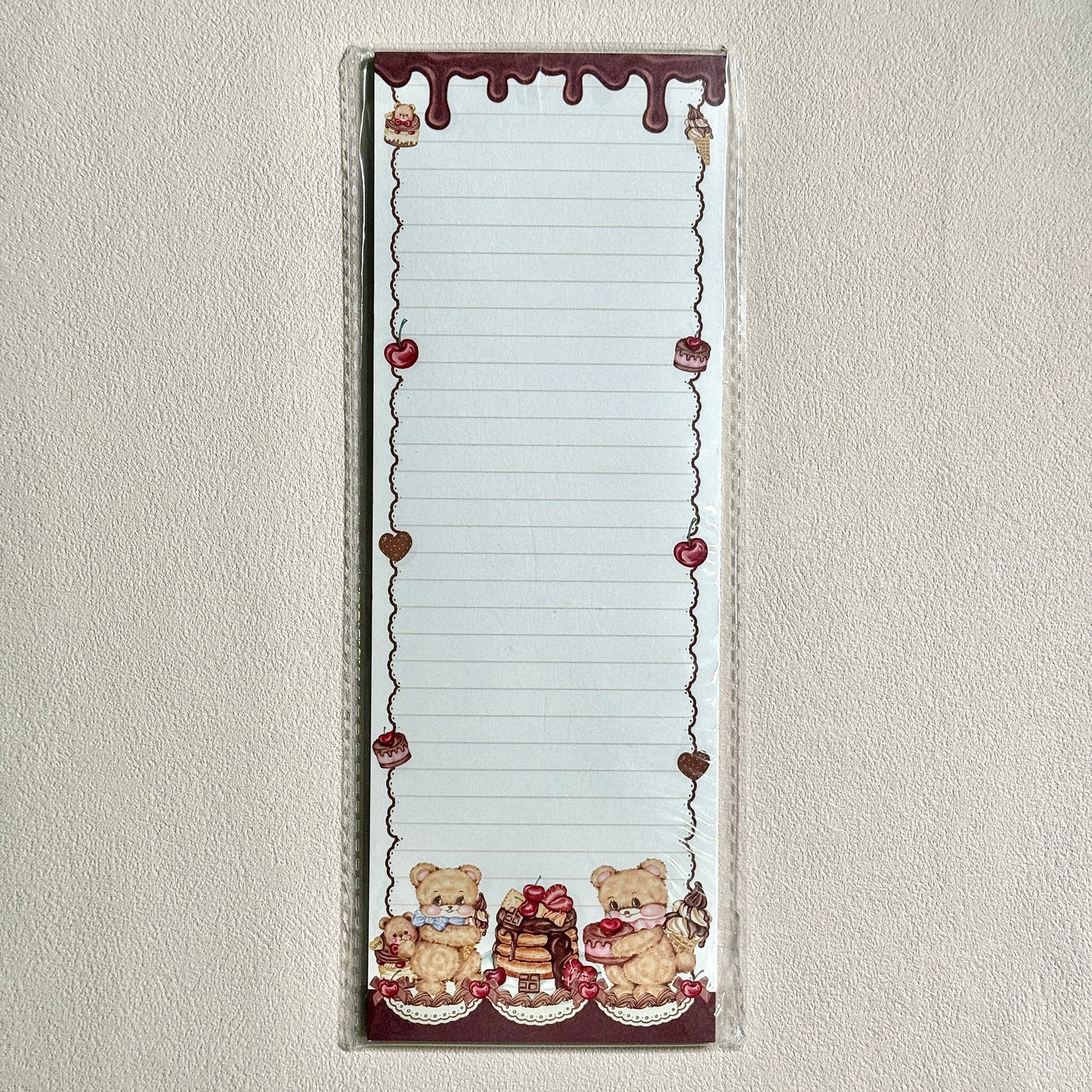 Cute Cartoon Strawberry Afternoon Tea B5 & Half Double Sided Notepad - 7 x10 in, 1 Unit