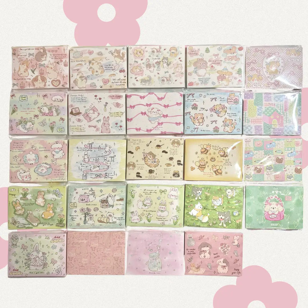 Kawaii Stationery Sugar Tales Memo Pad - 3.15 in x 4.3 in, 50 sheets, 1 unit