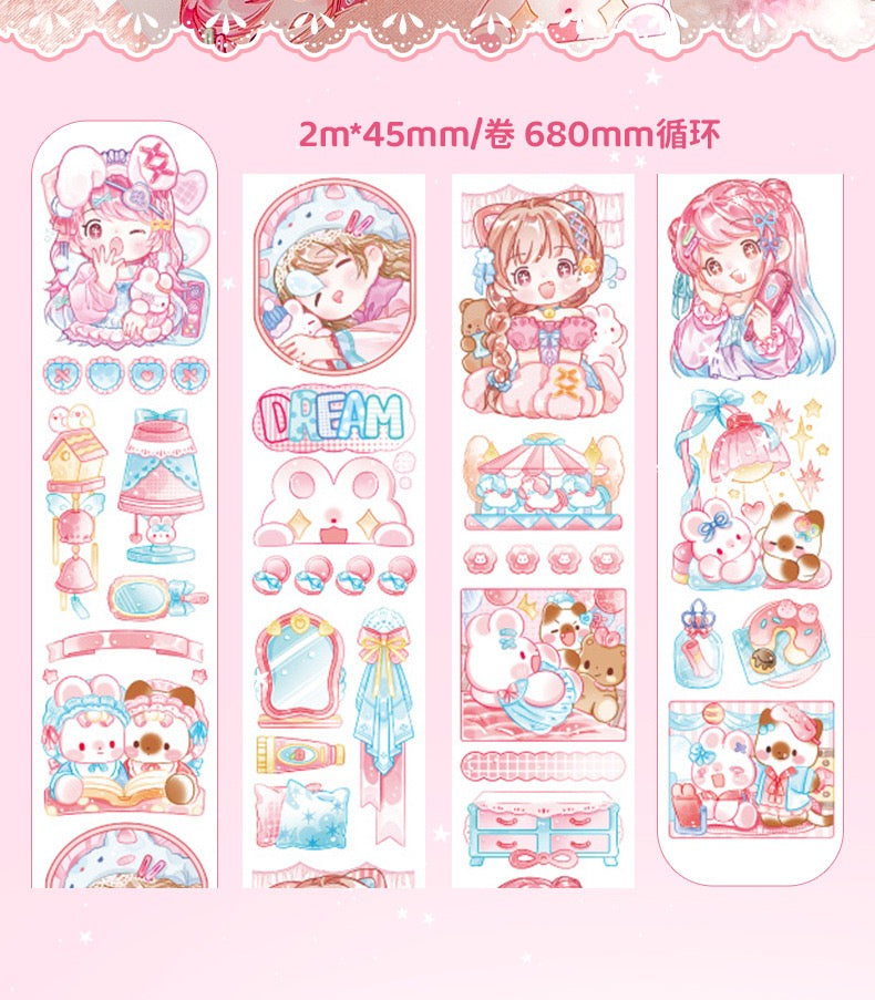 Pajama Party Washi Tape – 2m, 1 Roll