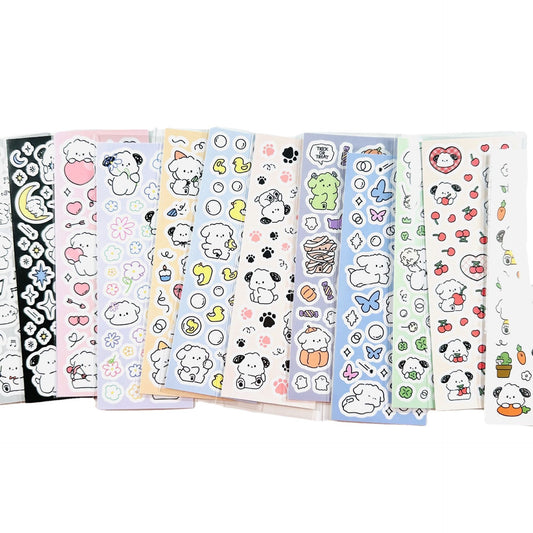 Kawaii Cartoon Puppy Stickers